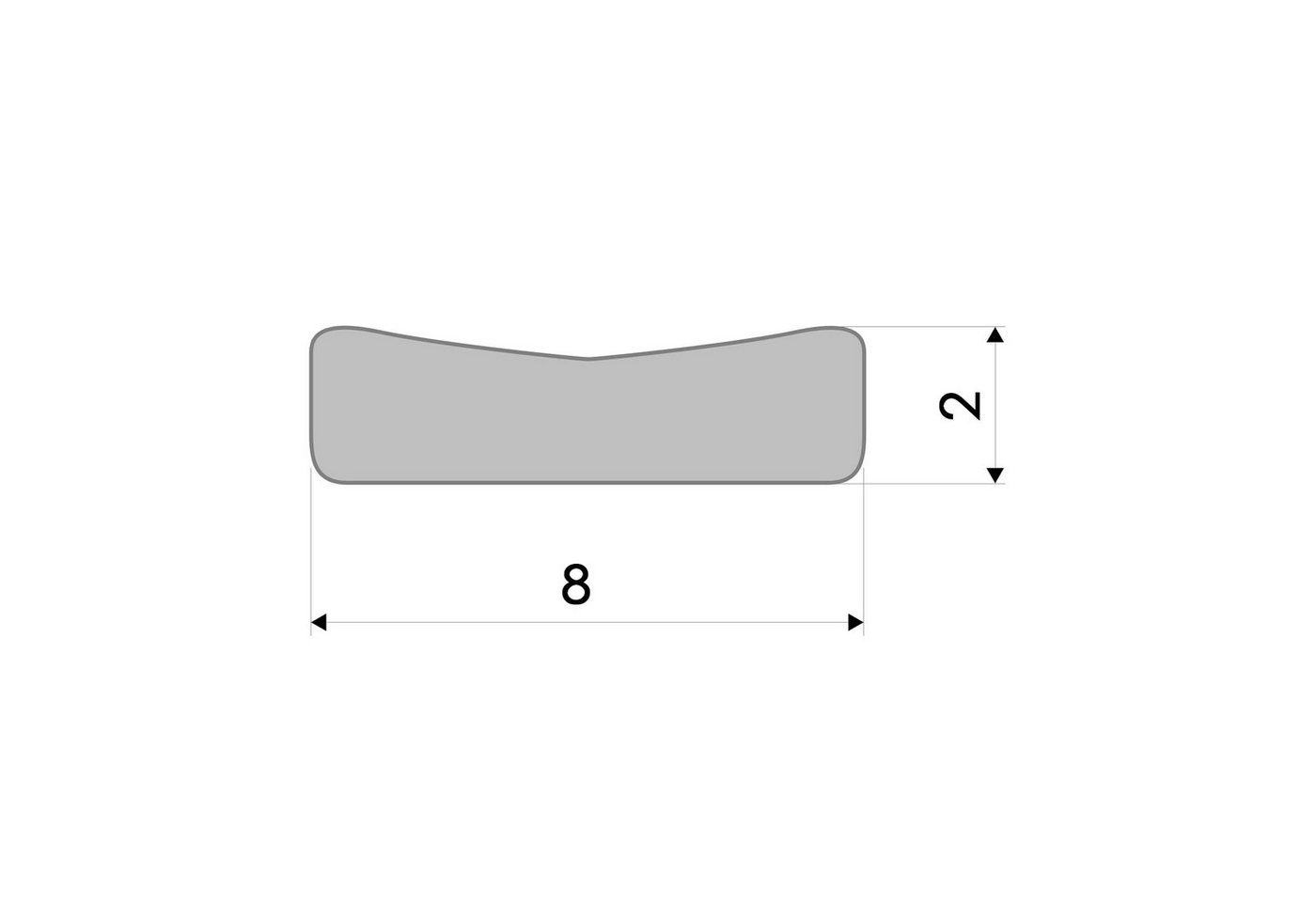 Thumbnail - DQ-PP Türdichtband DQ-PP Fensterdichtung, 10 Meter, Profil D,E,I,P,V, selbstklebend, E-Profil, D-Profil, I- Profil, P-Pr...