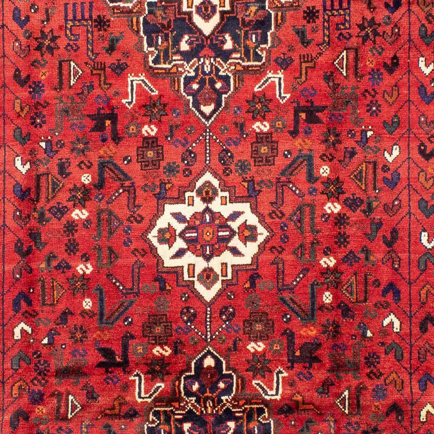 Wollteppich Ghashghai Medaillon Rosso 318 mm, rechteckig, Unikat morgenland, x Höhe: 10 cm, 230 mit Zertifikat