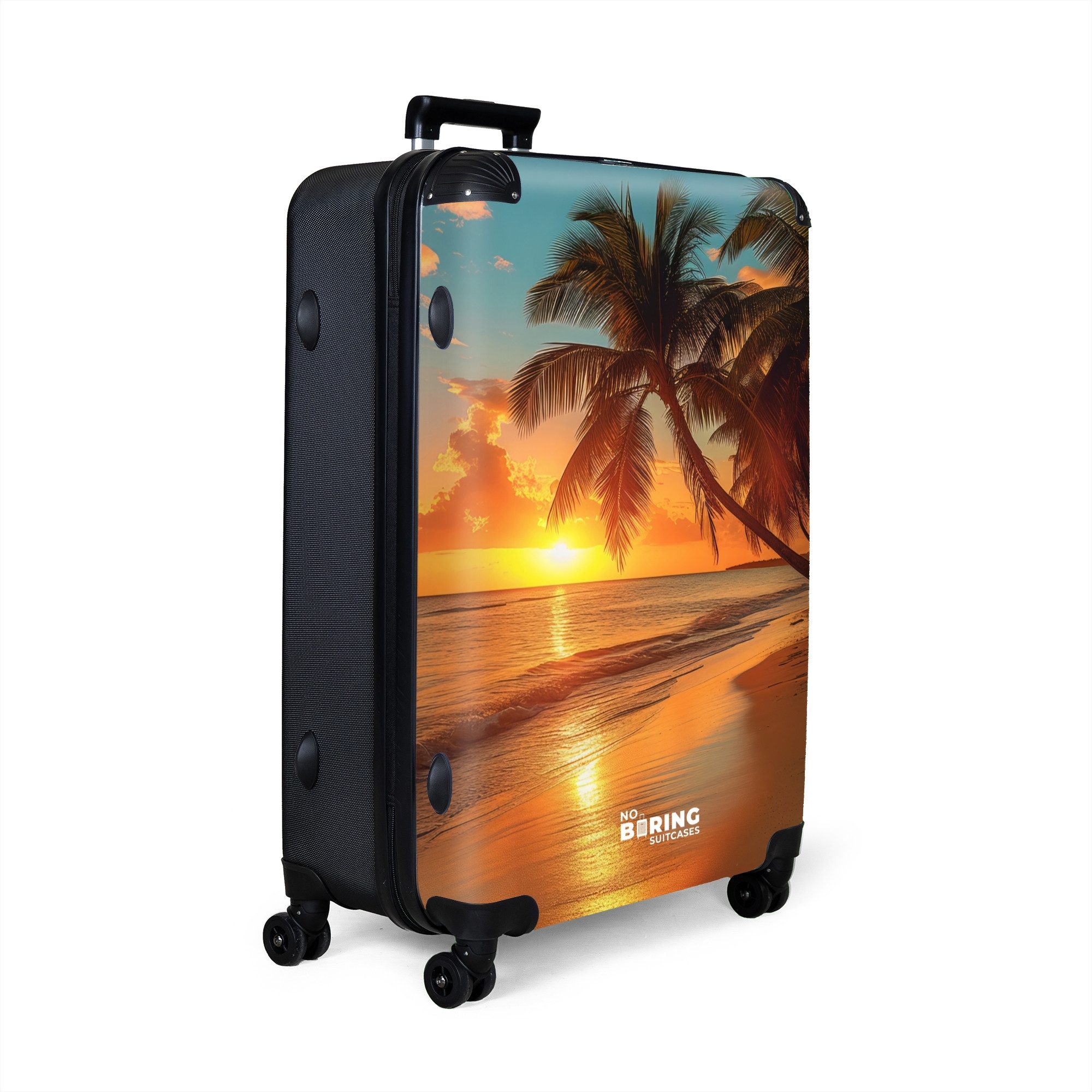 NoBoringSuitcases.com© Hartschalen-Trolley Palmen am Strand 77 günstig online kaufen