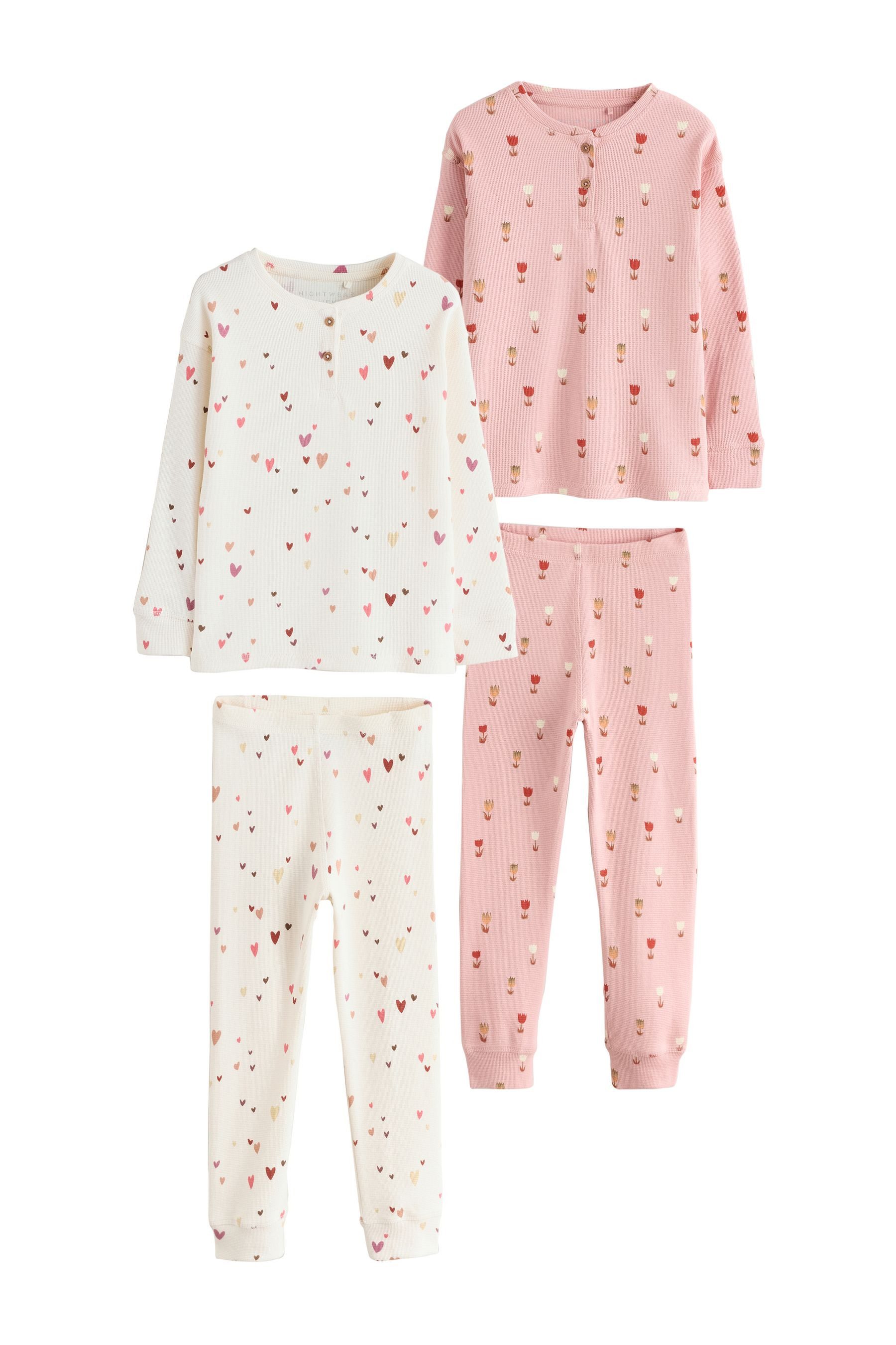 Next Pyjama Schlafanzüge mit Waffelstruktur, 2er günstig online kaufen