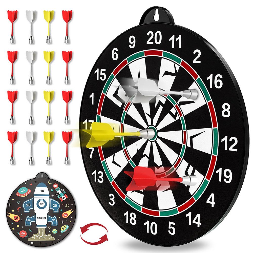 Dartscheibe Magnetische Dartscheibe Doppelseitige 6 Pfeilen Set