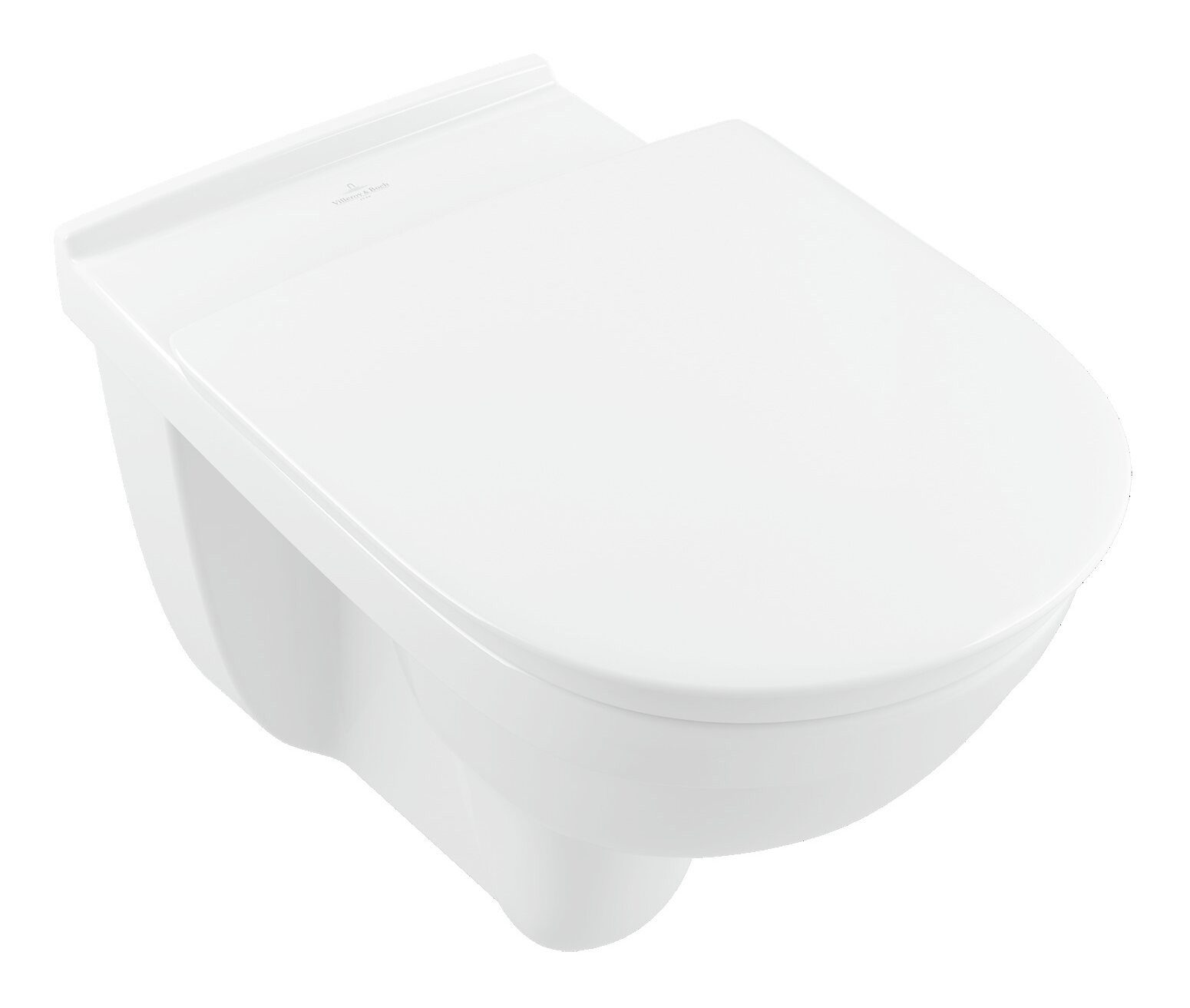 Villeroy & Boch Tiefspül-WC ViCare, Combi-Pack DirectFlush wandhängend 2 Klappgriffe 360 x 595 x 400 mm