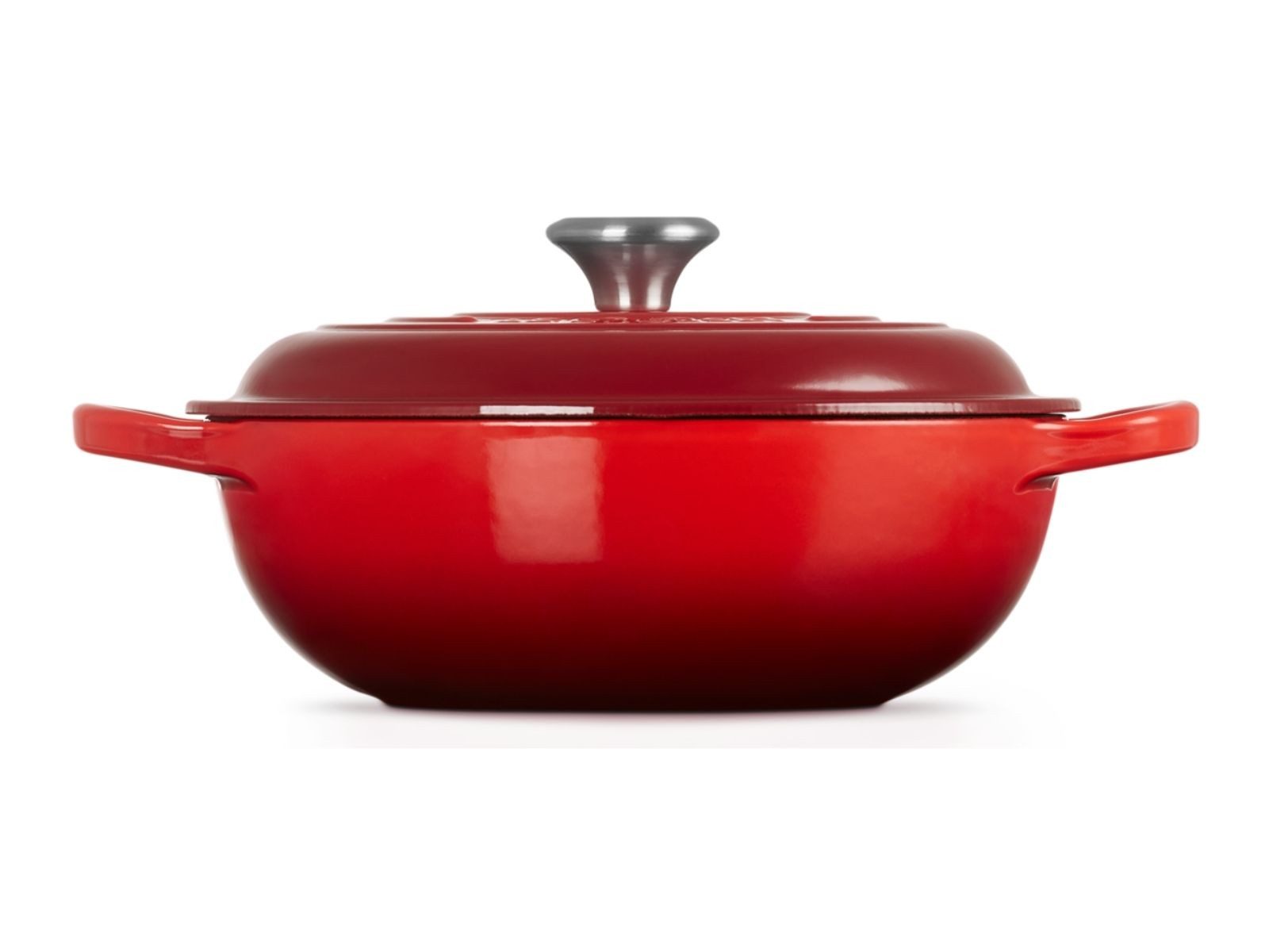 LE CREUSET Bräter Stew Pot Signature rund kirschrot 22cm, Emailliertes Gusseisen