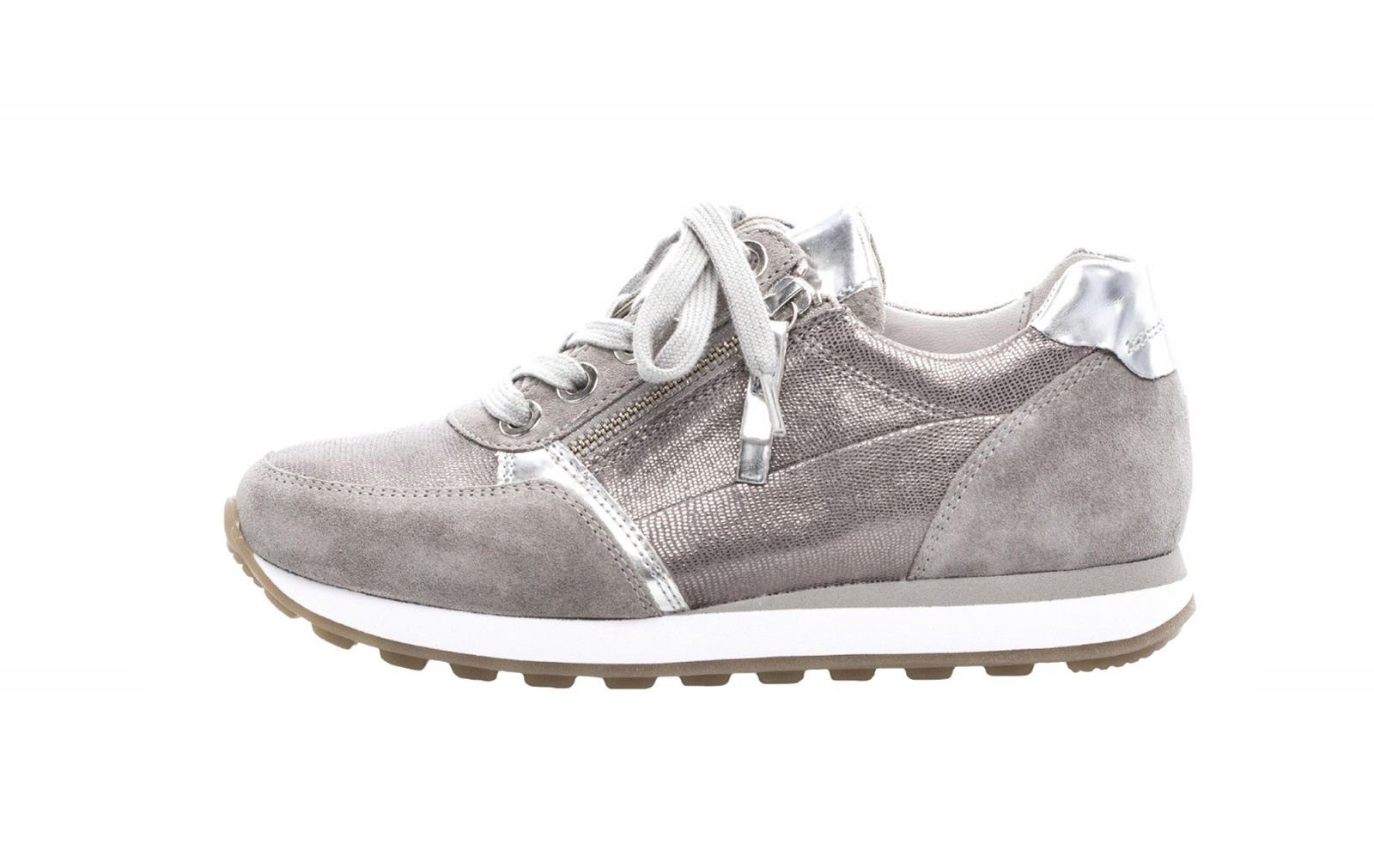 Verfrissend ras Collega Gabor Gabor Comfort Damen Sneaker 86.335.40 grau argento Schnürschuh