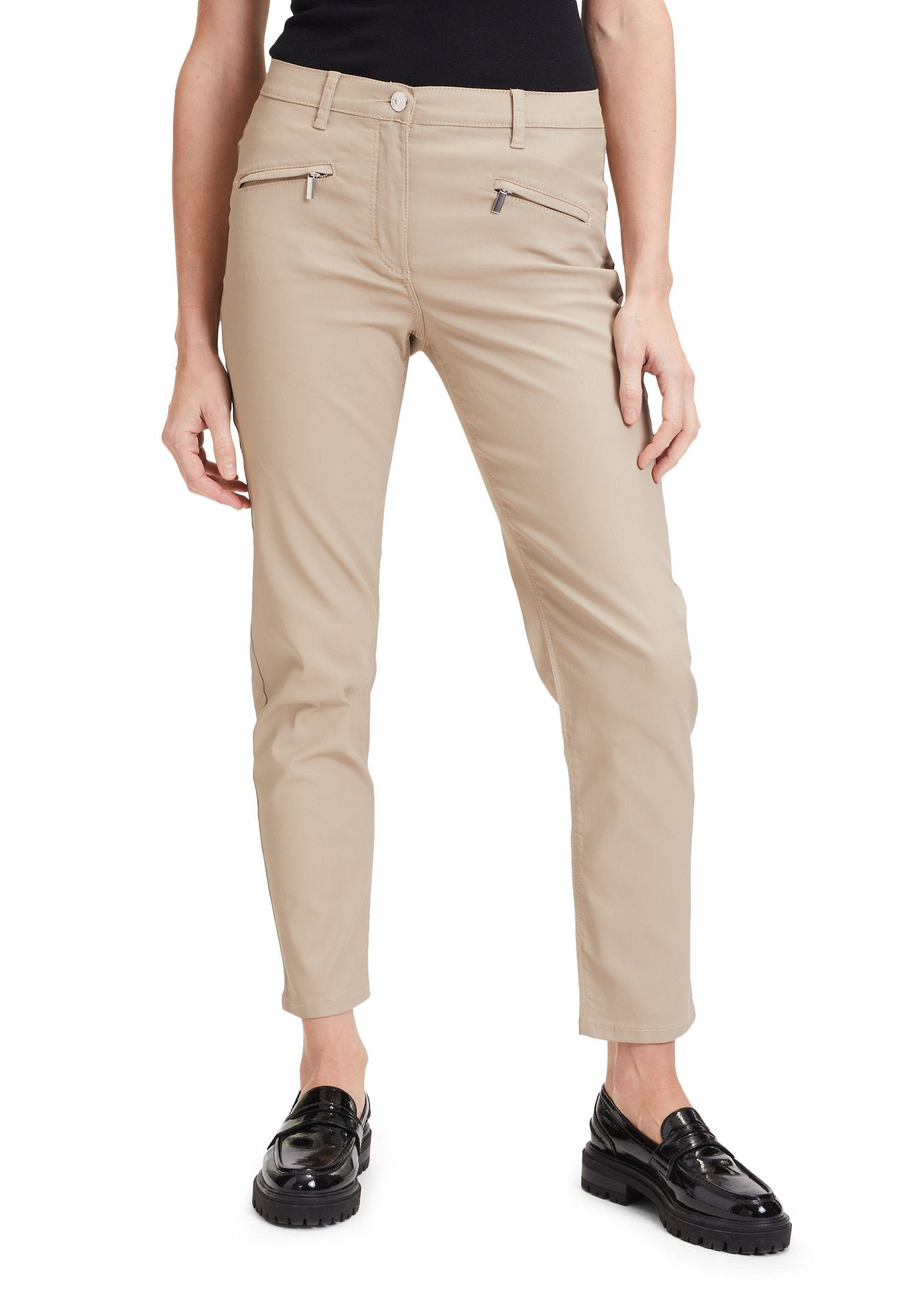 Betty Barclay 7/8-Hose mit Reißverschlusstaschen (1-tlg) beige