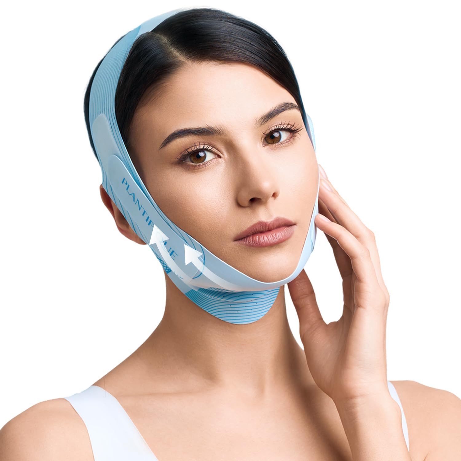 PLANTIFIQUE Gesichtsmaske Kinnmaske Doppelkinn Wiederverwendbar Beauty-Accessoire, V-Line Gesichtsmaske für definierte Gesichtskonturen