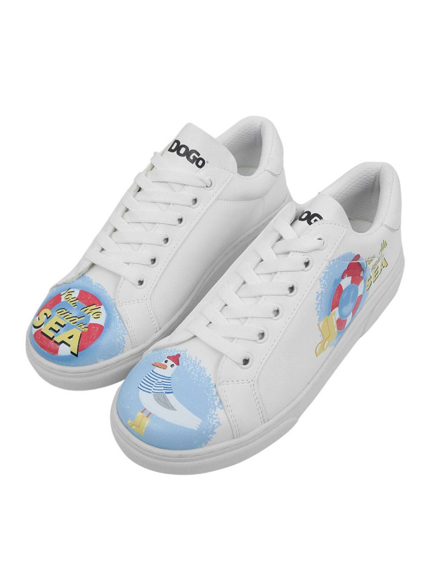 DOGO Ace Low-Top Sneaker You, Me And The Sea Damen Sneaker, Ace Sneaker Handgefertigt