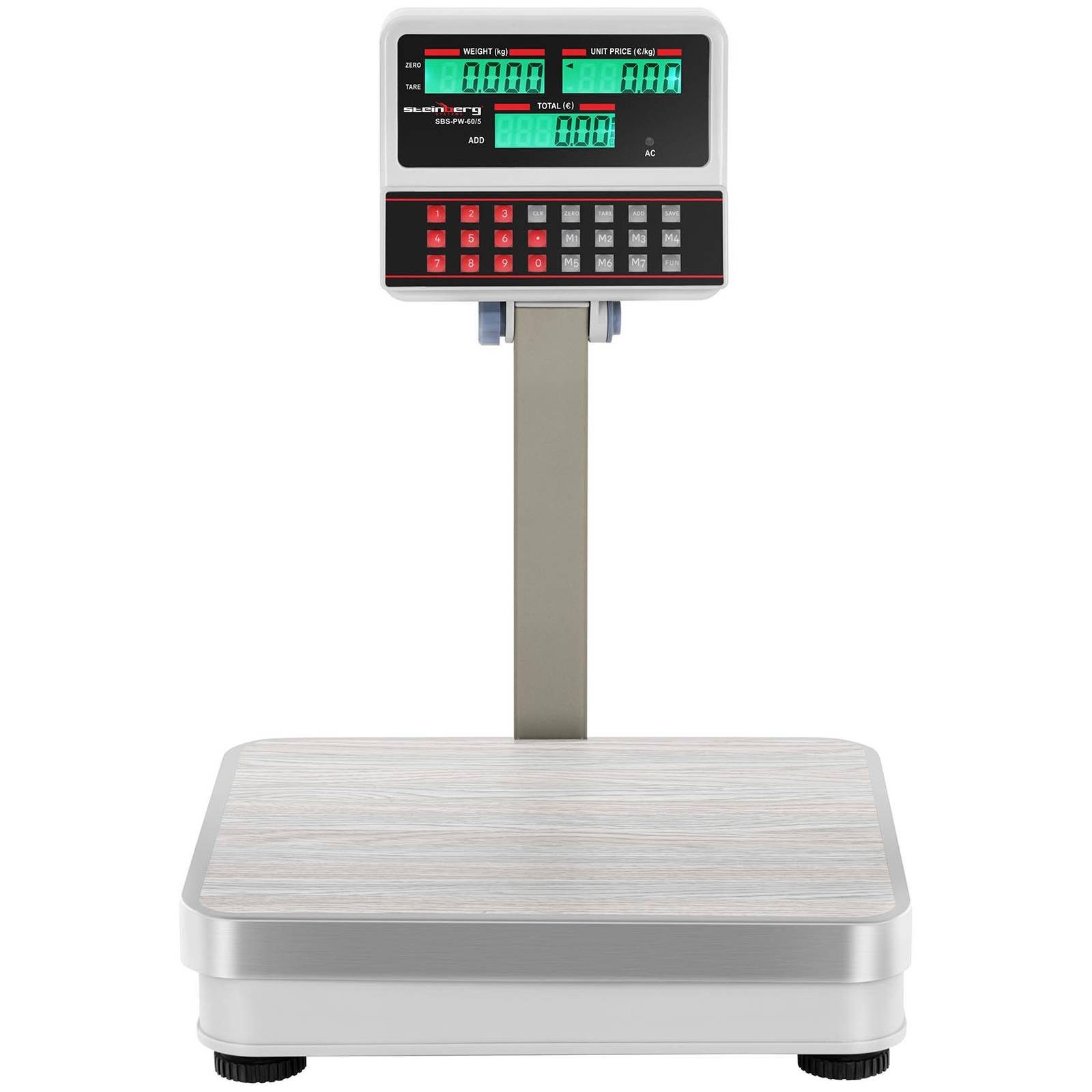 Steinberg Systems Präzisionswaage Kontrollwaage 60 kg / 5 g Preiswaage Ladenwaage Marktwaage Hochanzeige – Bild 4 von 4
