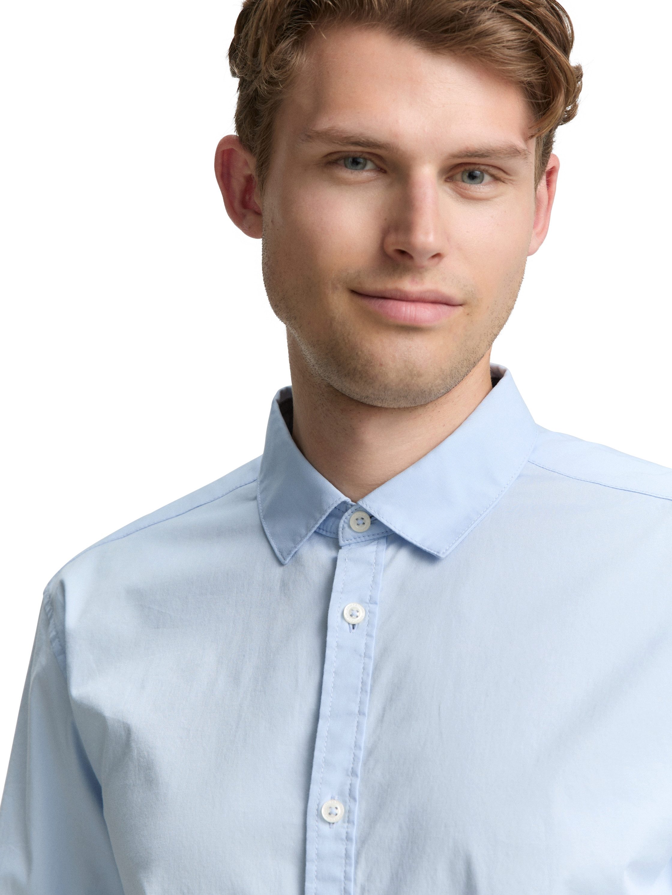 TOM TAILOR Langarmhemd mit Elasthan