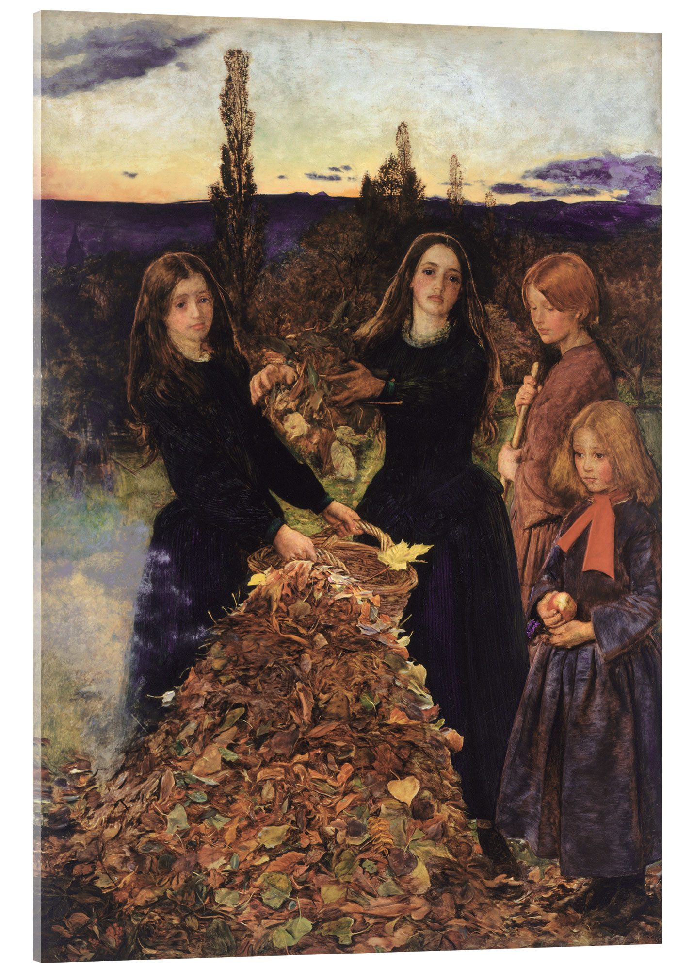 Posterlounge Wandbild Herbstlaub, Sir John Everett Millais, erhältlich als Poster, Leinwandbild, Wandsticker oder Acrylglasbild