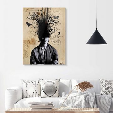 Posterlounge XXL-Wandbild Loui Jover, Frida Kahlo's letzter Traum, Wohnzimmer Illustration