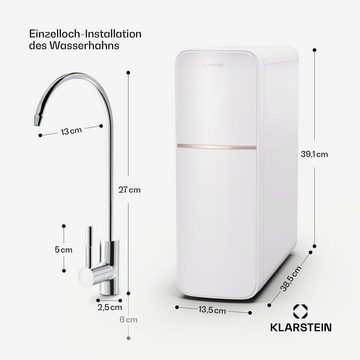 Klarstein Wasserfilter PureLine 600 Wasserfiltersystem, Zubehör für PureLine 600,  RO-Filter Wasserfilter maschine Wasserhahn Home Office