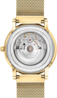 MOVADO Automatikuhr MUSEUM, 0607632, Armbanduhr, Herrenuhr, mechanische Uhr, Swiss Made, Datum