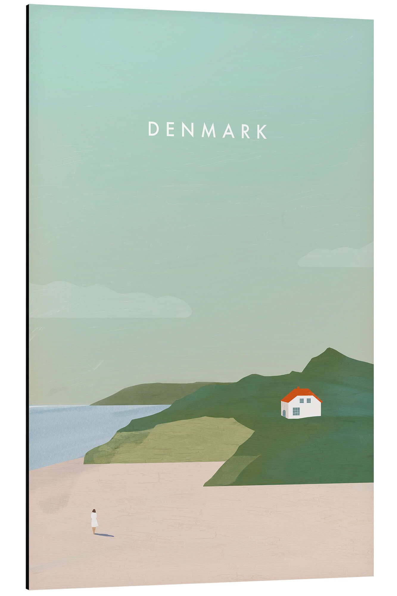 Posterlounge Alu-Dibond-Druck Katinka Reinke, Dänemark, Minimalistisch Grafikdesign