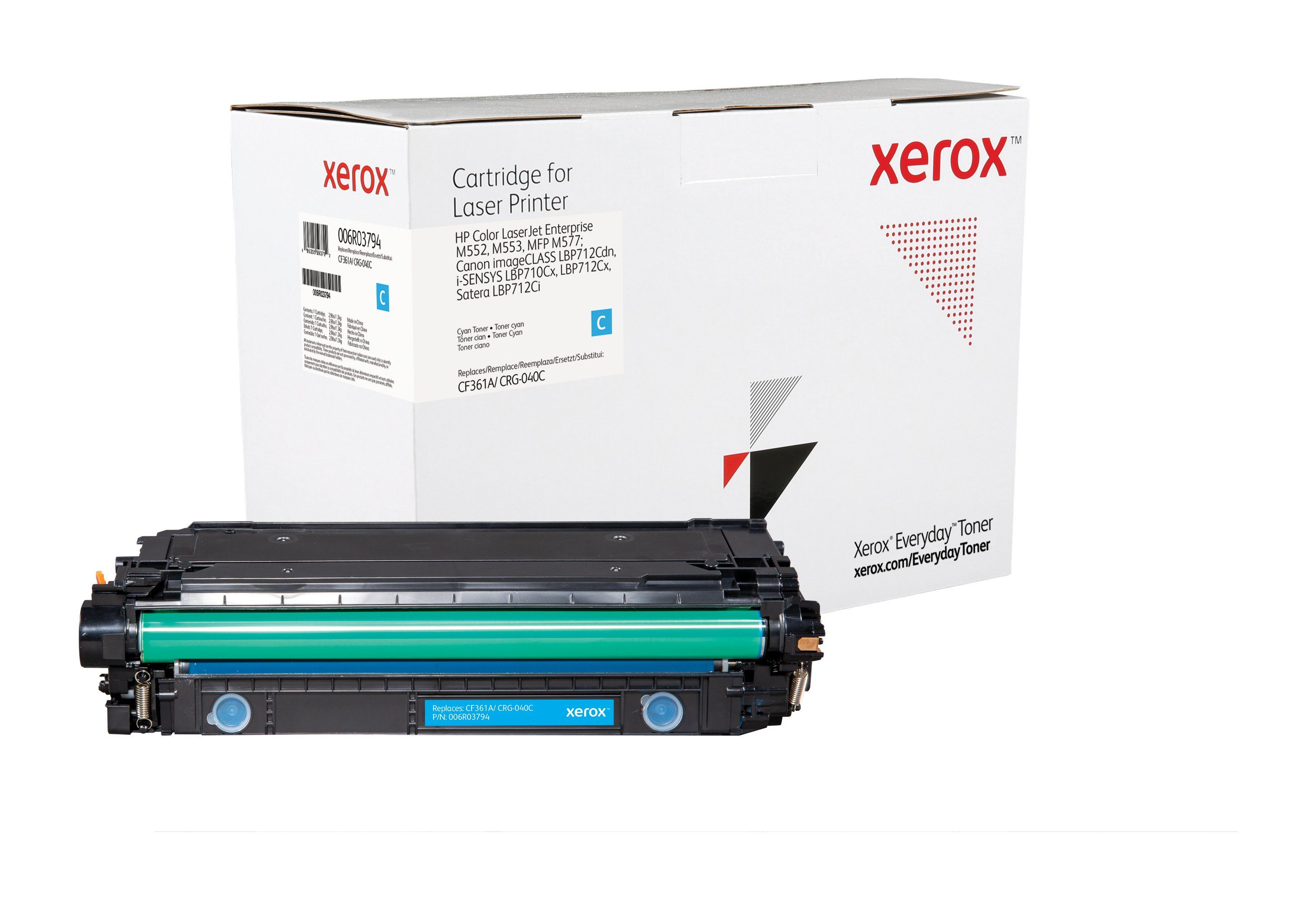 CRG-040C) kompatibel Toner Xerox mit 508A Tonerpatrone Everyday HP (CF361A/ Cyan