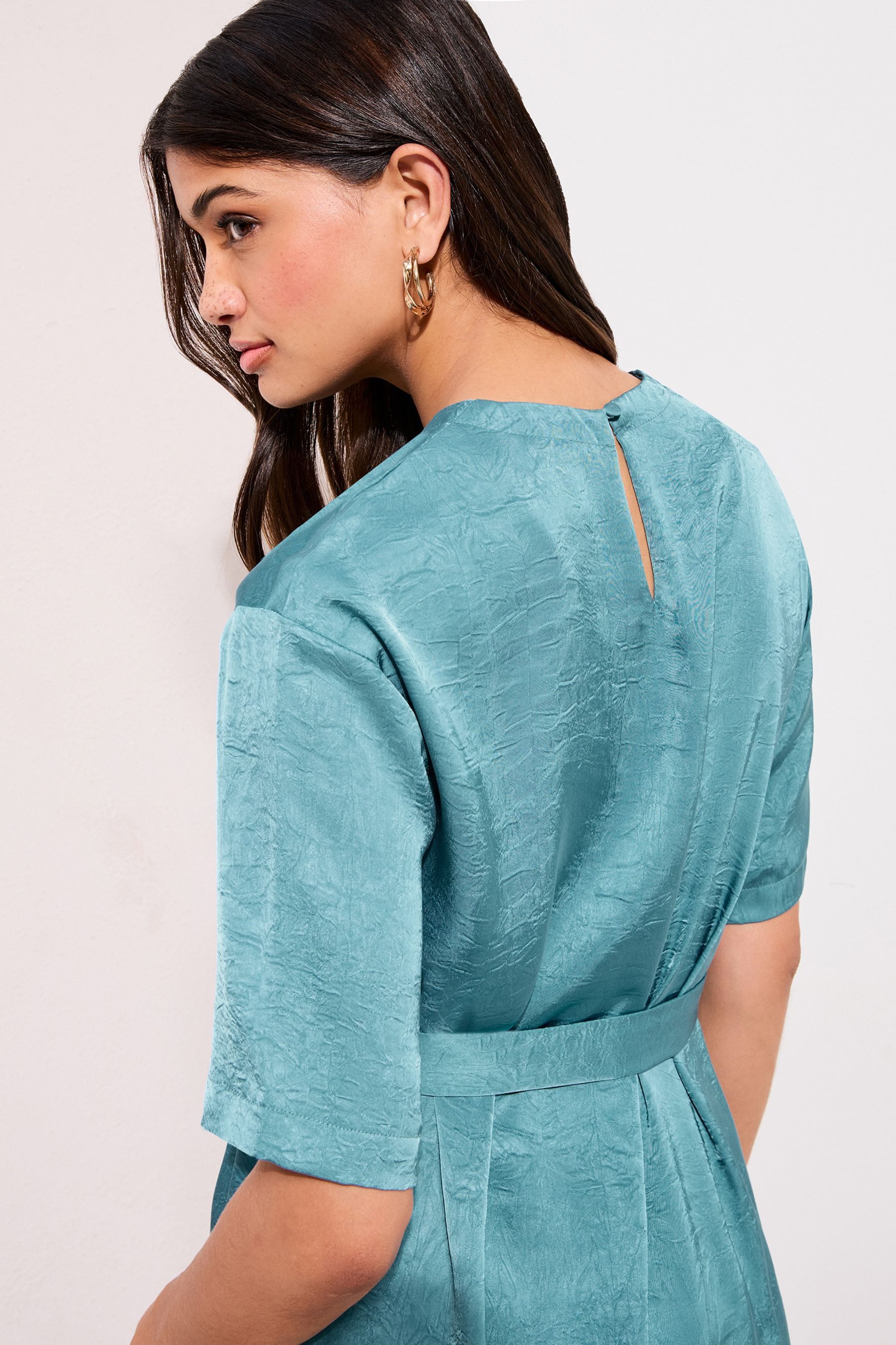 Friends Like These Satinbluse Friends Like These Kurzarm-Bluse aus Satin (1 günstig online kaufen