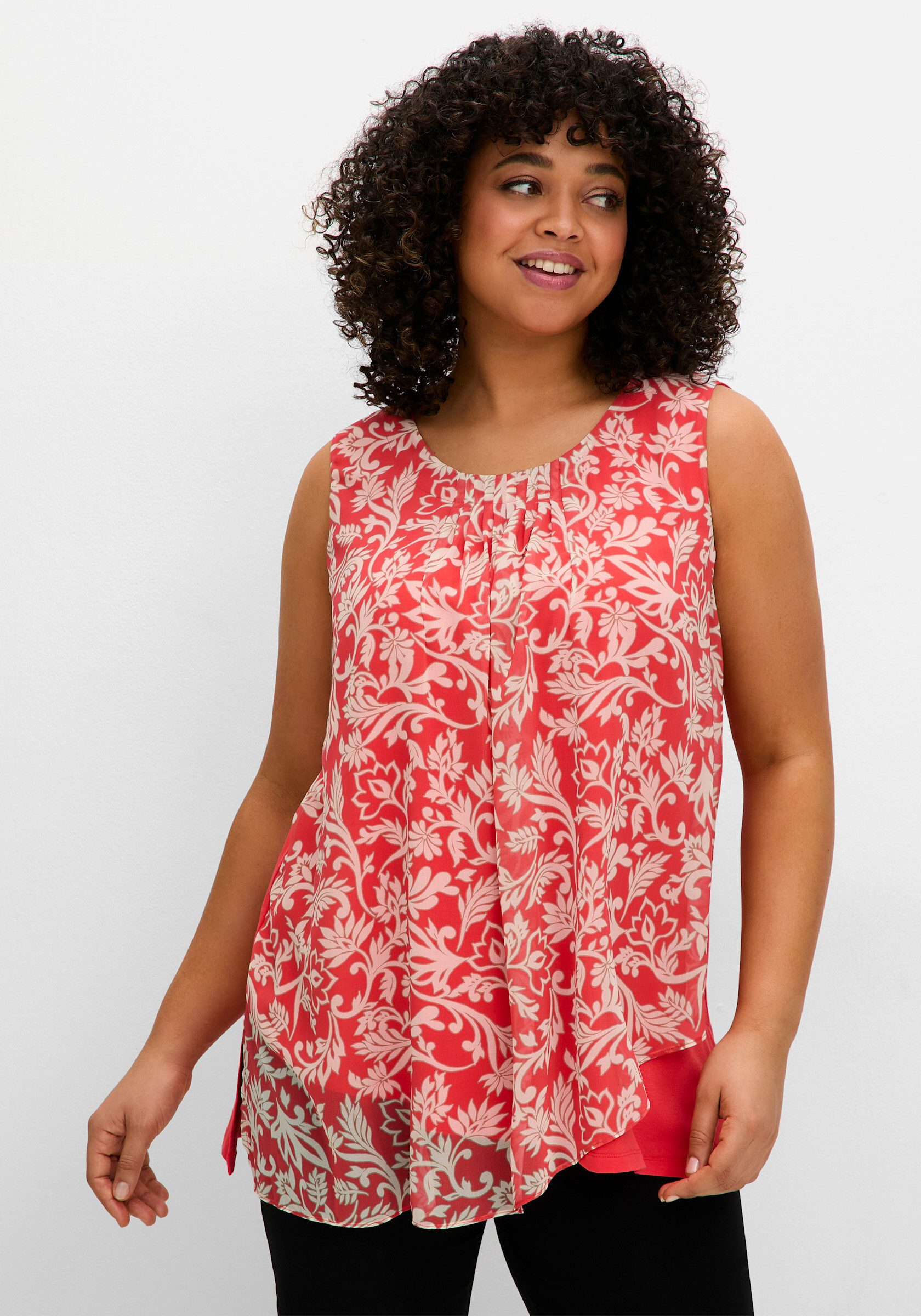 Sheego Blusentop Blusentop Ärmellos günstig online kaufen