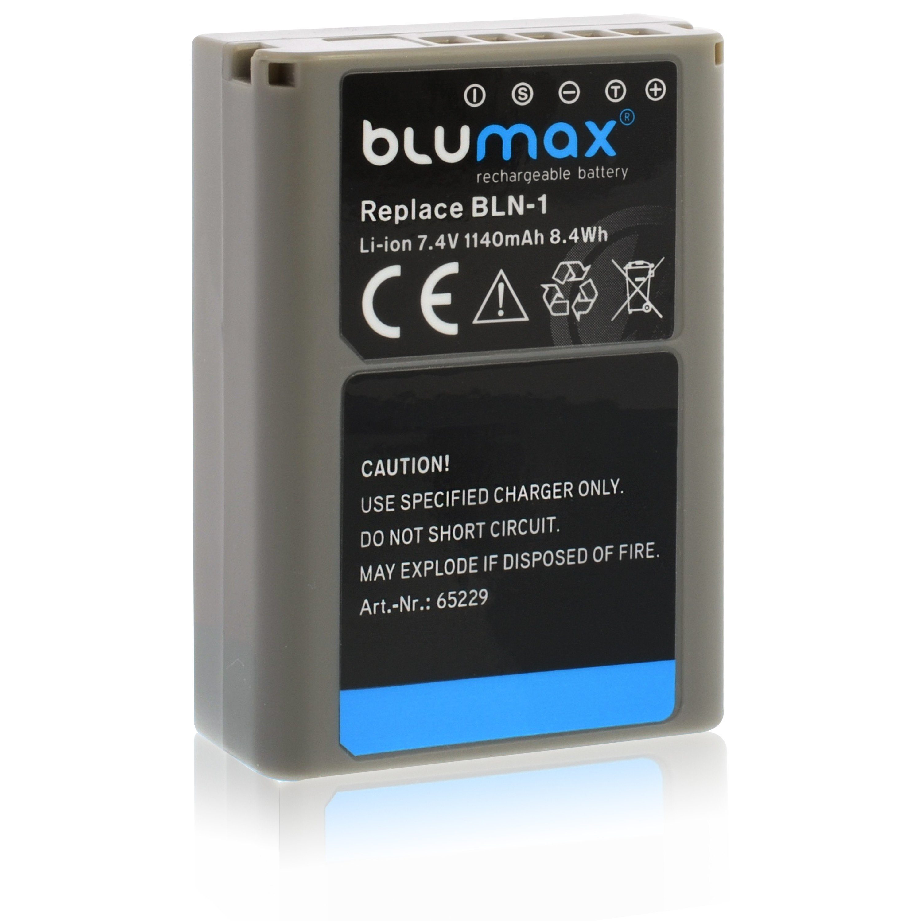 Blumax Akku passend für Olympus BLN-1 1140 mAh (7,2V) Kamera-Akku