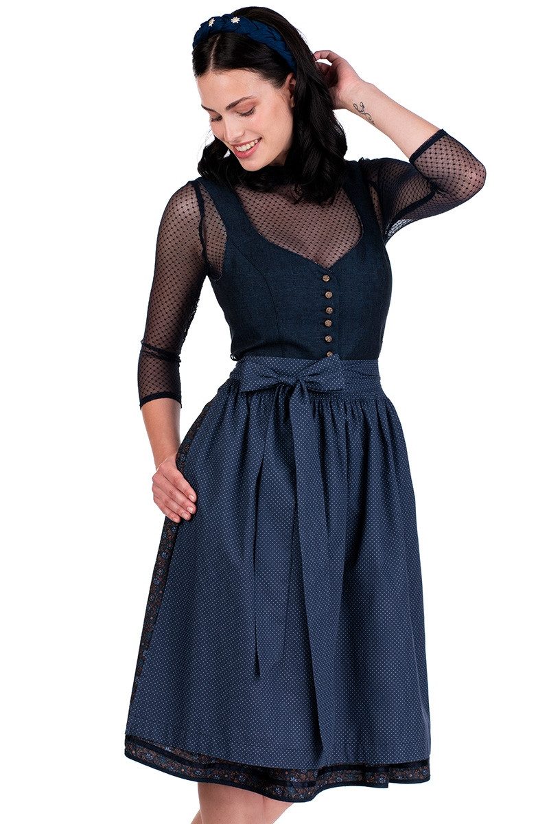 Dirndl Midi Dirndl 2tlg. - KATHRIN - deep ocean