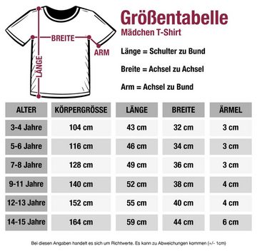 Shirtracer T-Shirt Lausmadl Hirschgeweih Mode für Oktoberfest Kinder Outfit