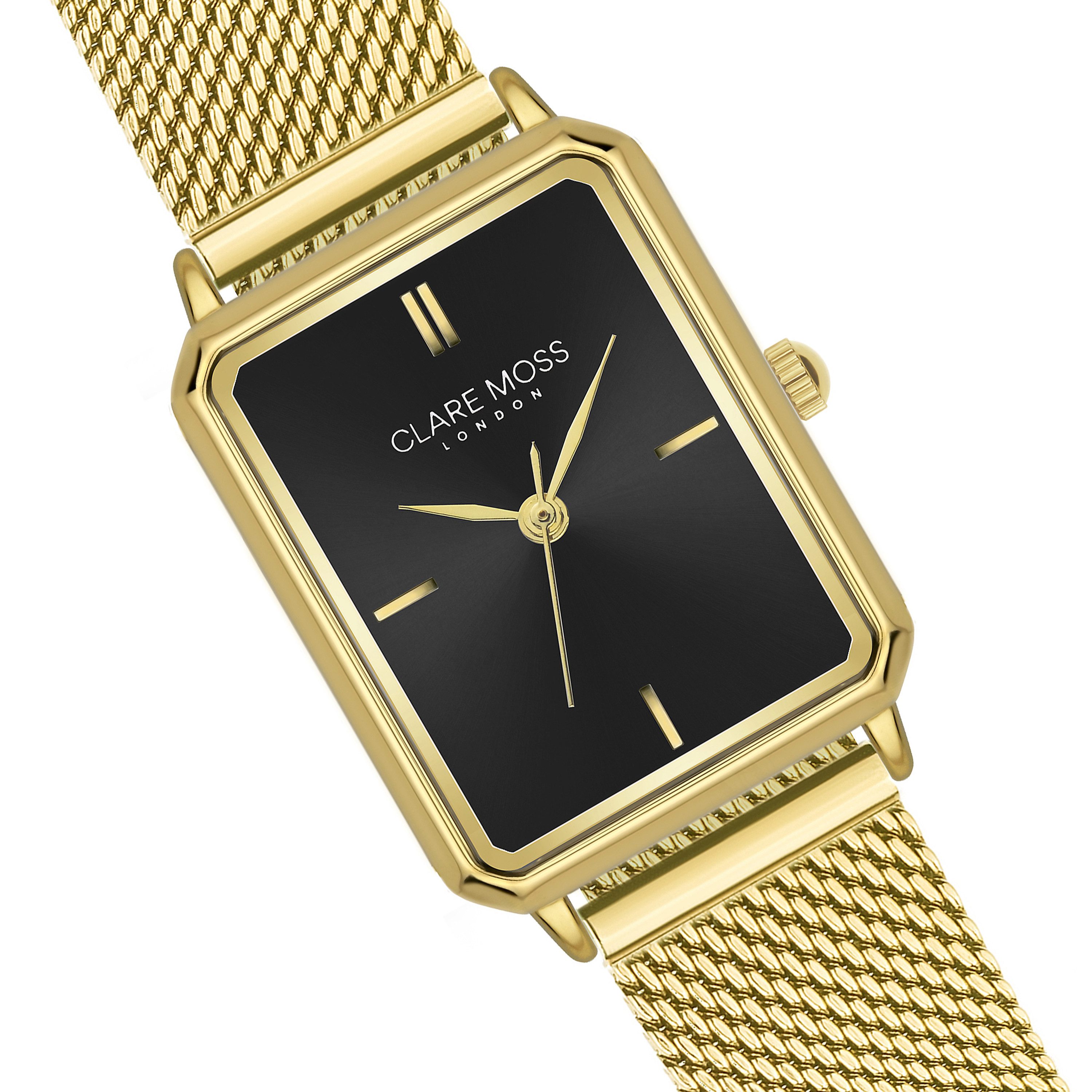 CLARE MOSS Quarzuhr CMD9-B034G Carlie Gold Mesh
