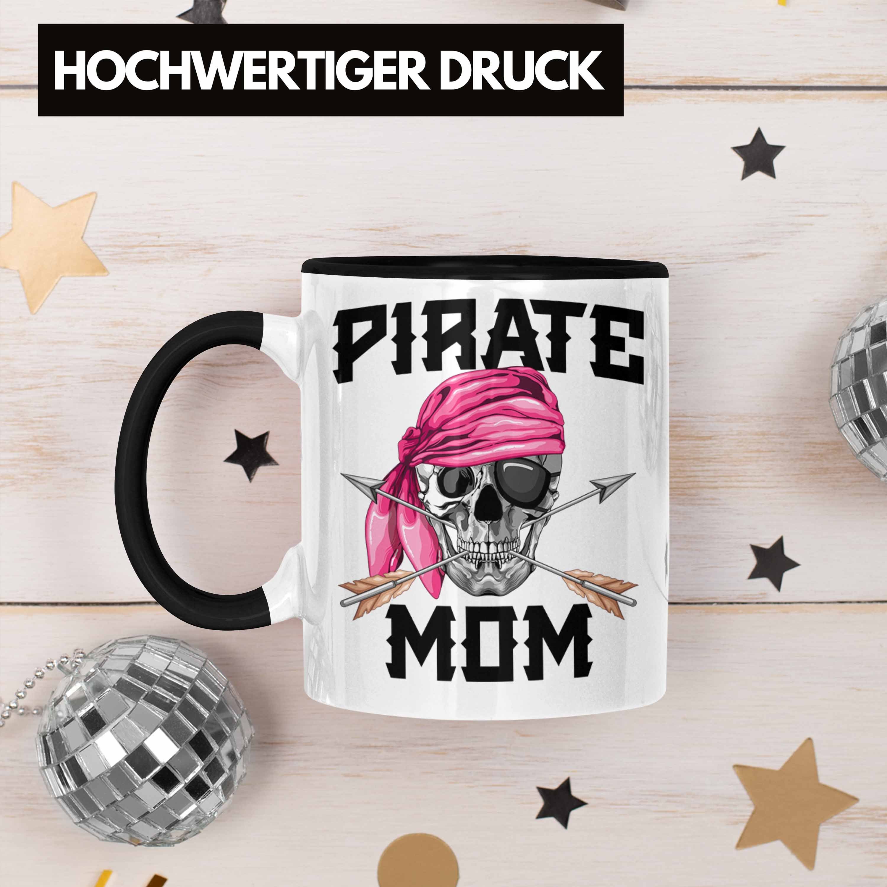 Tasse eine Trendation Muttertag für Schwarz Mom Piraten Pirate Tasse Mutter Geschenk