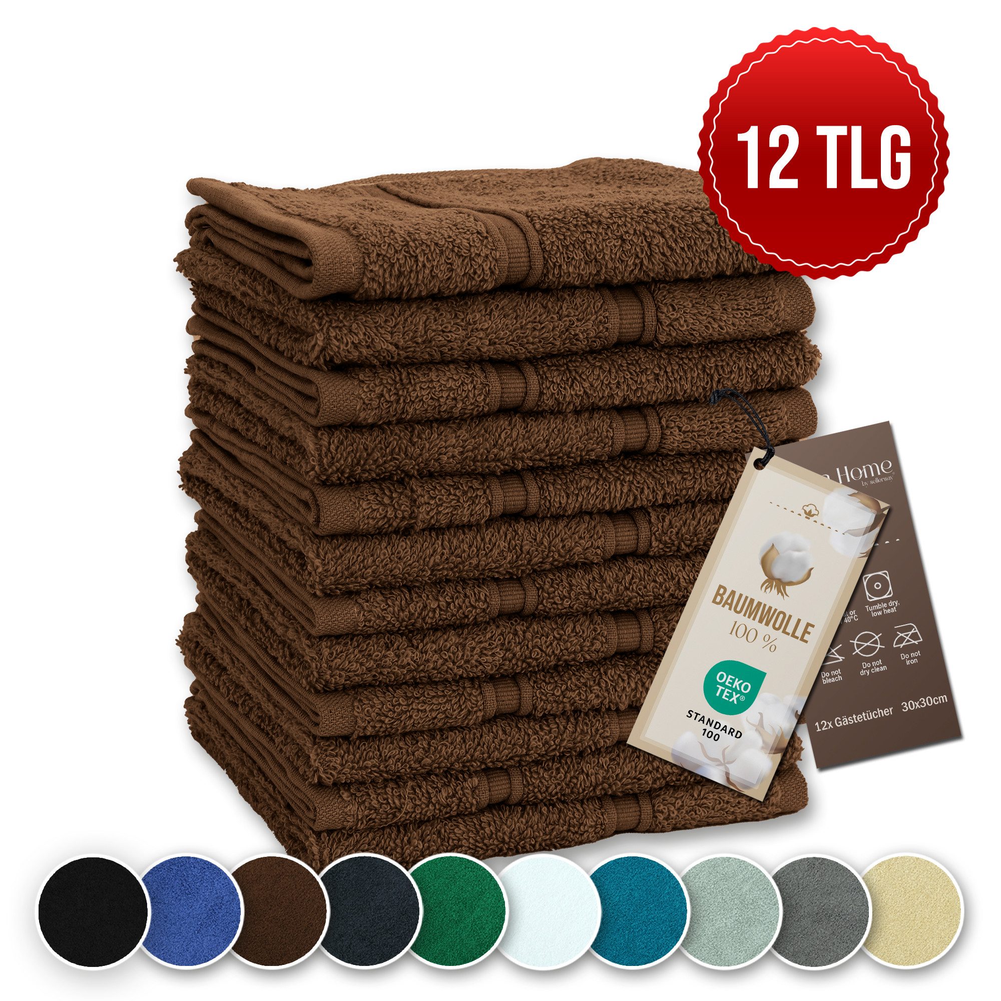 Veluna Home Gästehandtücher 30x30 cm Premium günstig online kaufen