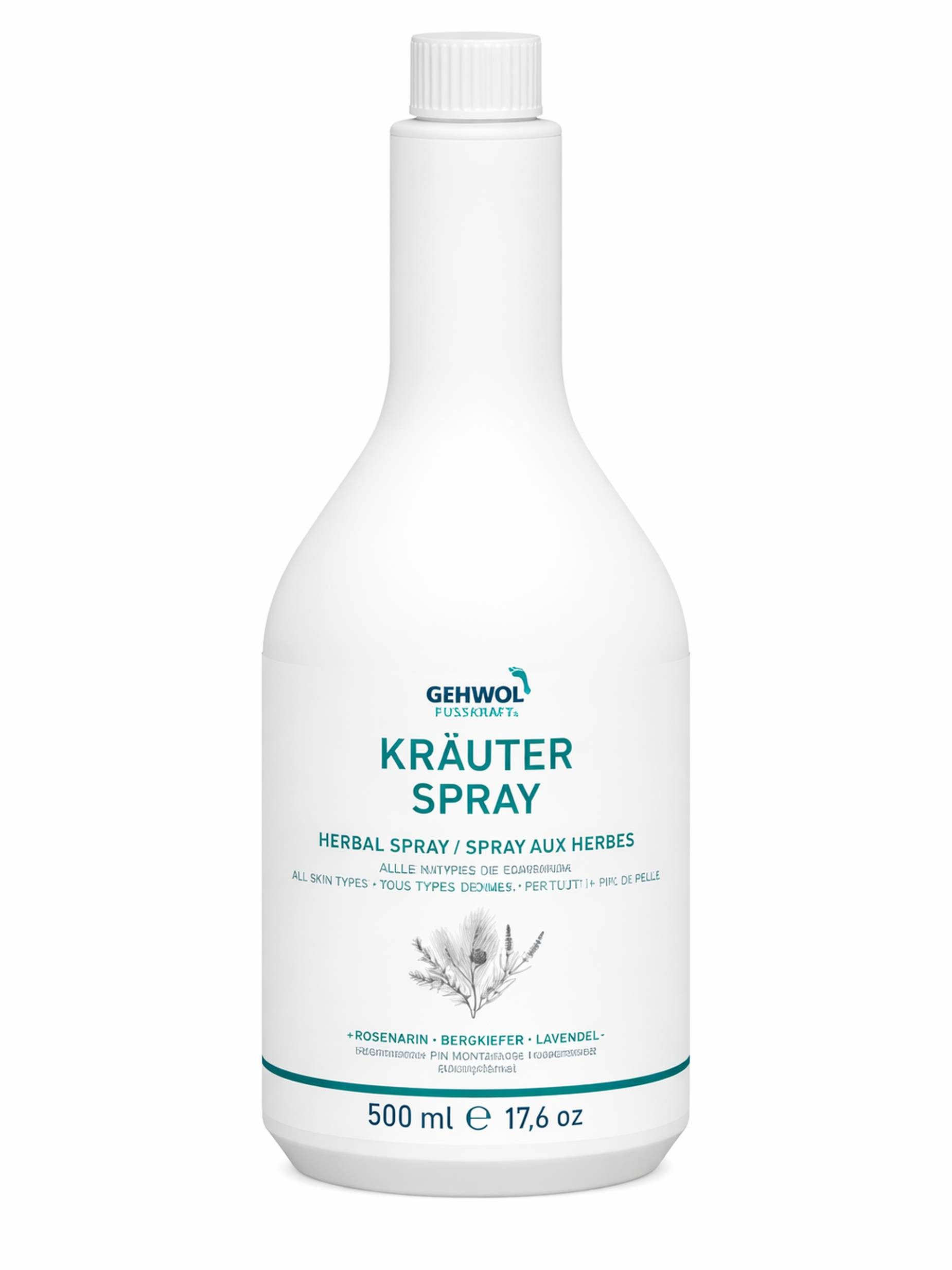 Eduard Gerlach GmbH Fußpflegespray Gehwol Fusskraft Kräuter Spray 500 ml Packung