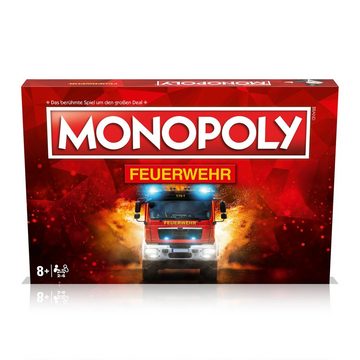 Winning Moves Spiel, Brettspiel Monopoly - Feuerwehr
