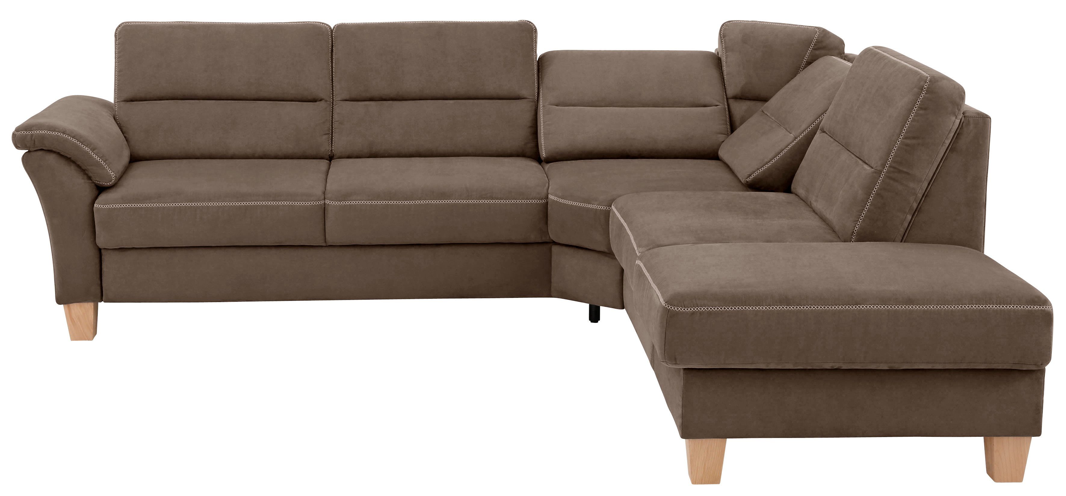 OTTO home Ecksofa Soleo L-Form, komfortable Trapezecke mit Relaxfunktion, optional Schlaffunktion