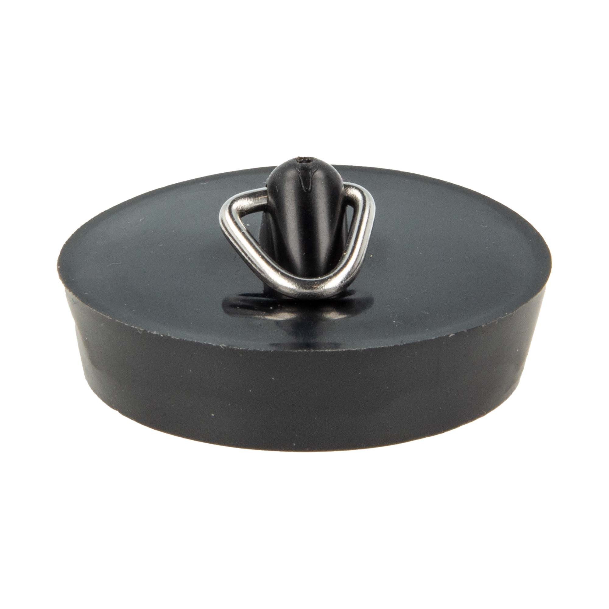 tecuro Ablaufventil Ventilstopfen mit Dreikantbügel, schwarz - alle Größen