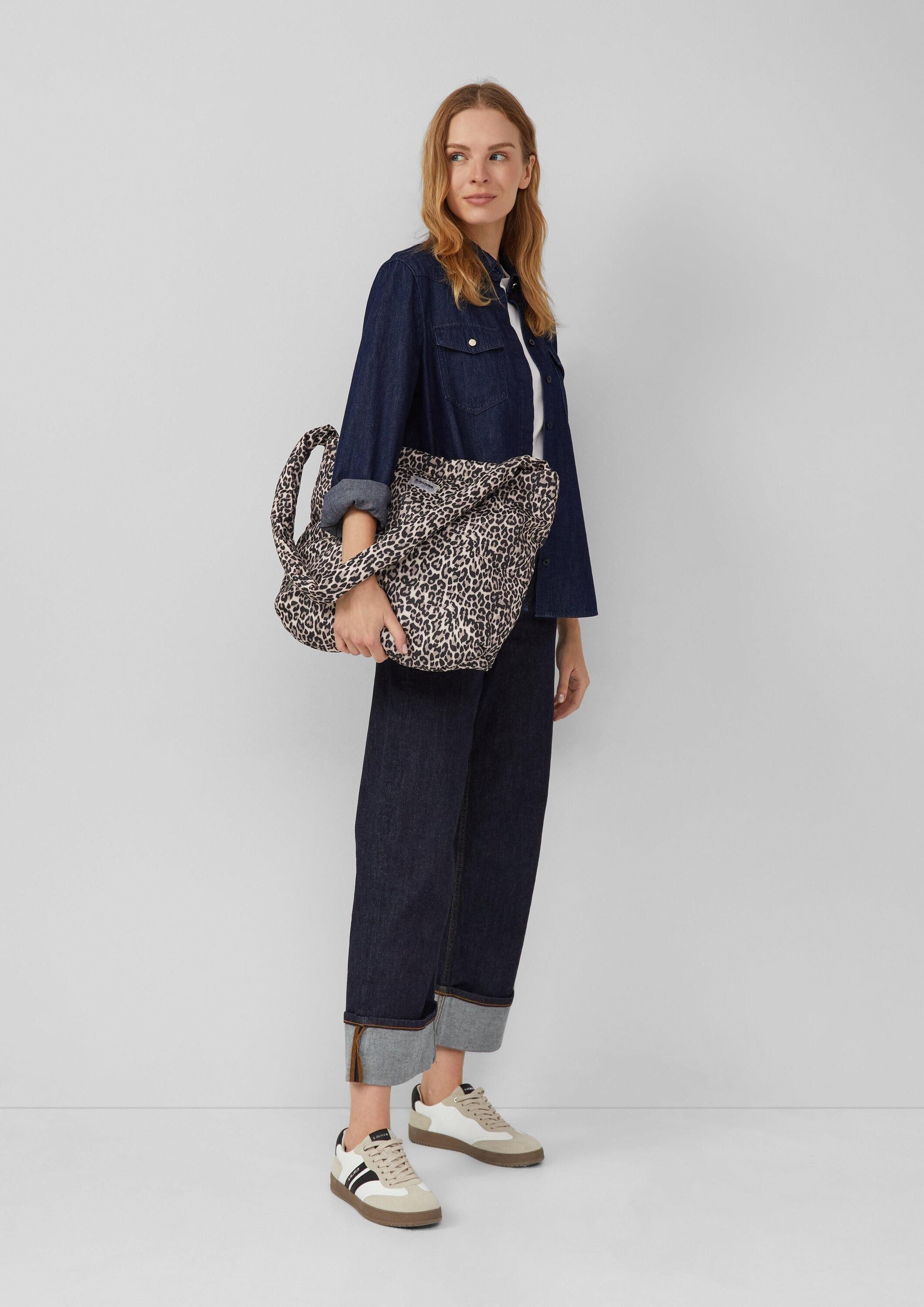 s.Oliver Shopper Tasche, Hobo-Bag mit Leo-Print günstig online kaufen