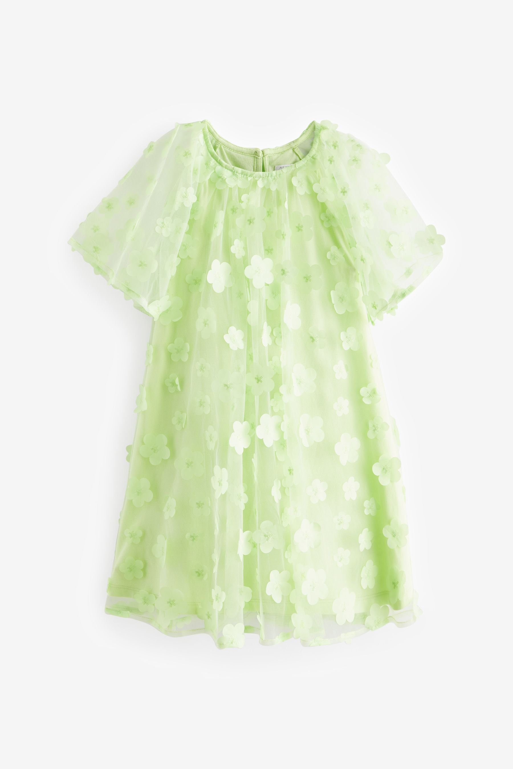Next Partykleid Partykleid mit plastischer Blumenapplikation. (1-tlg) Green