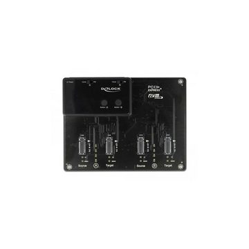 Delock Speicherkartenleser 64124 - M.2 Dockingstation für 4 x M.2 NVMe PCIe SSD mit...