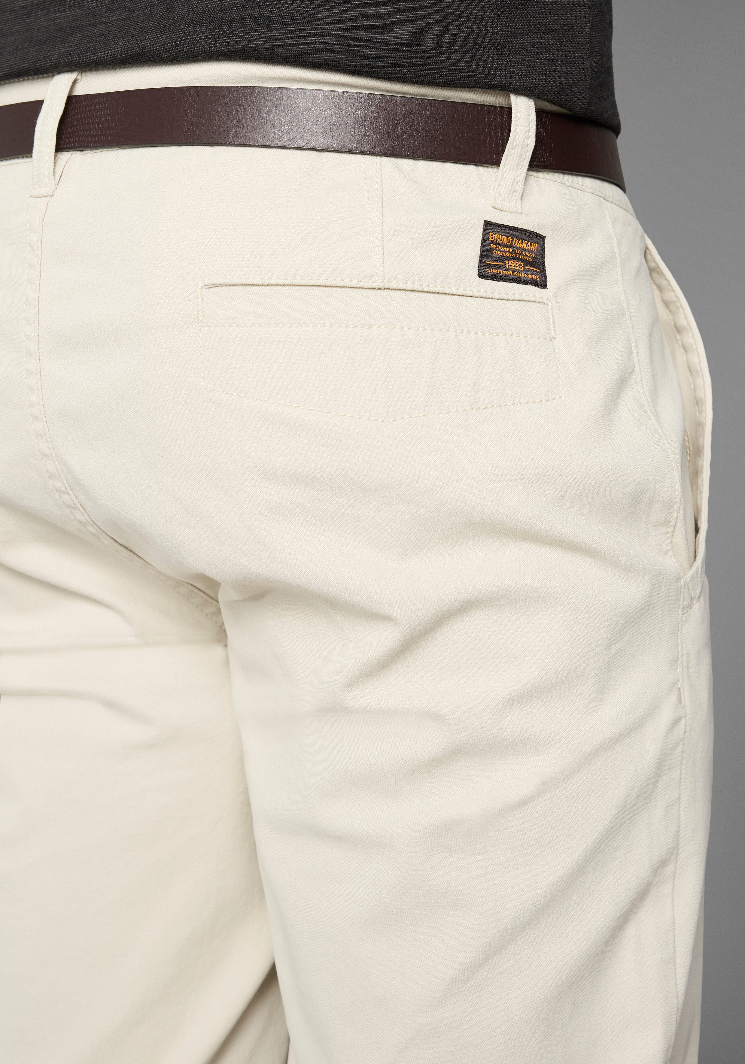 Bruno Banani Chinohose (Set, mit abnehmbarem Gürtel)
