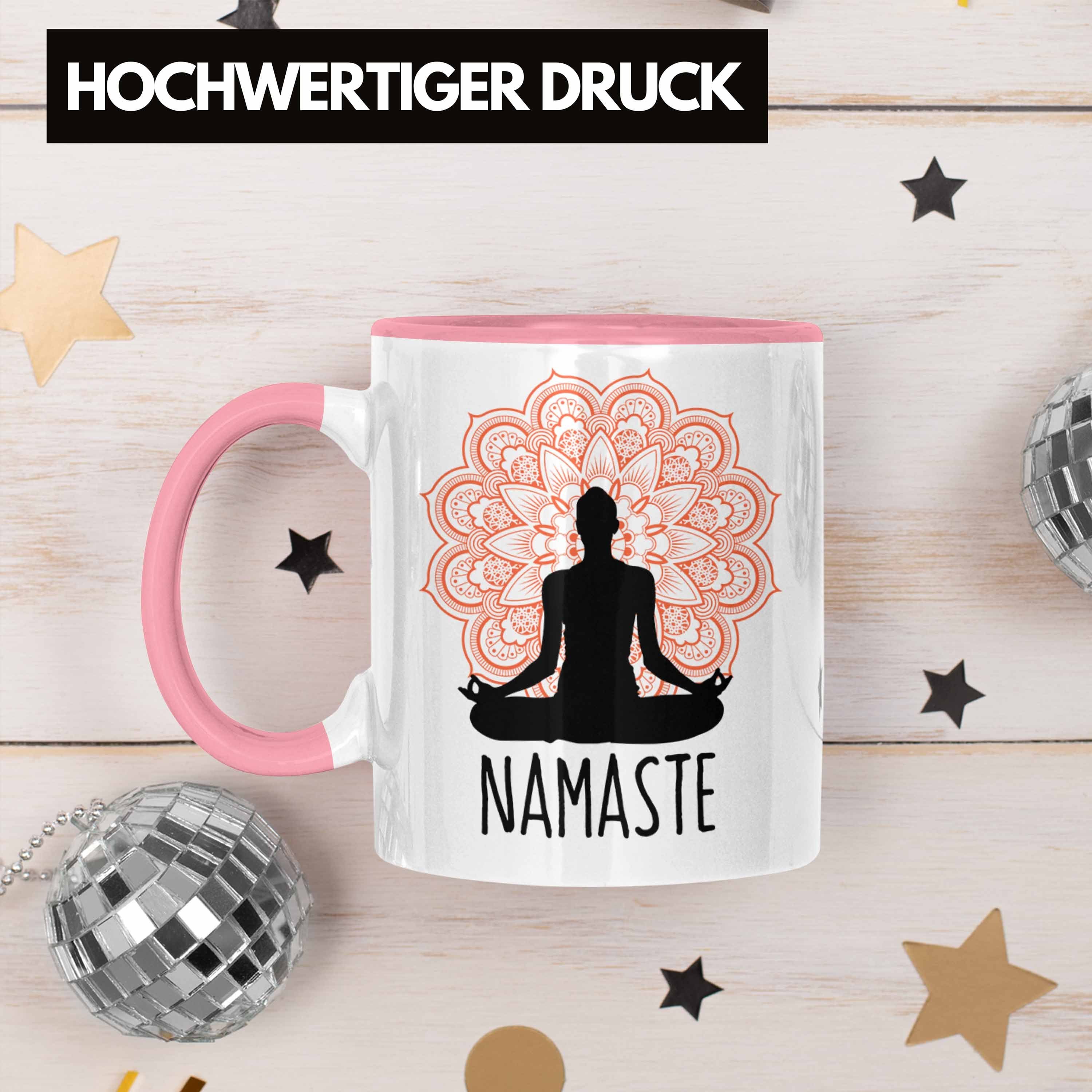Rosa Nama Geschenk Tasse Trendation für Meditationliebhaber Inspirierendes Meditations-Tasse