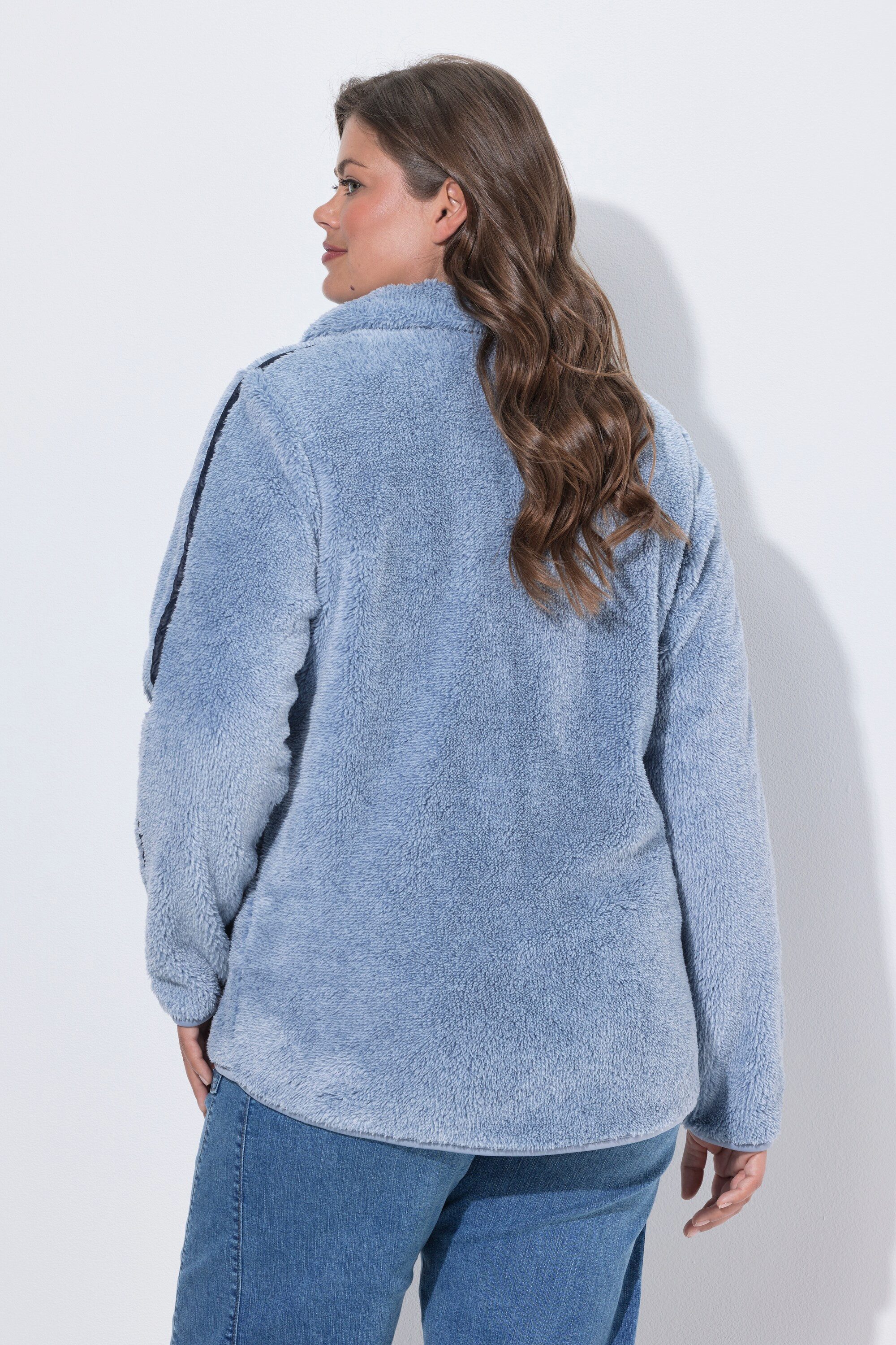 Laurasøn Bouclèjacke Teddyjacke Stehkragen Langarm – Bild 3 von 4