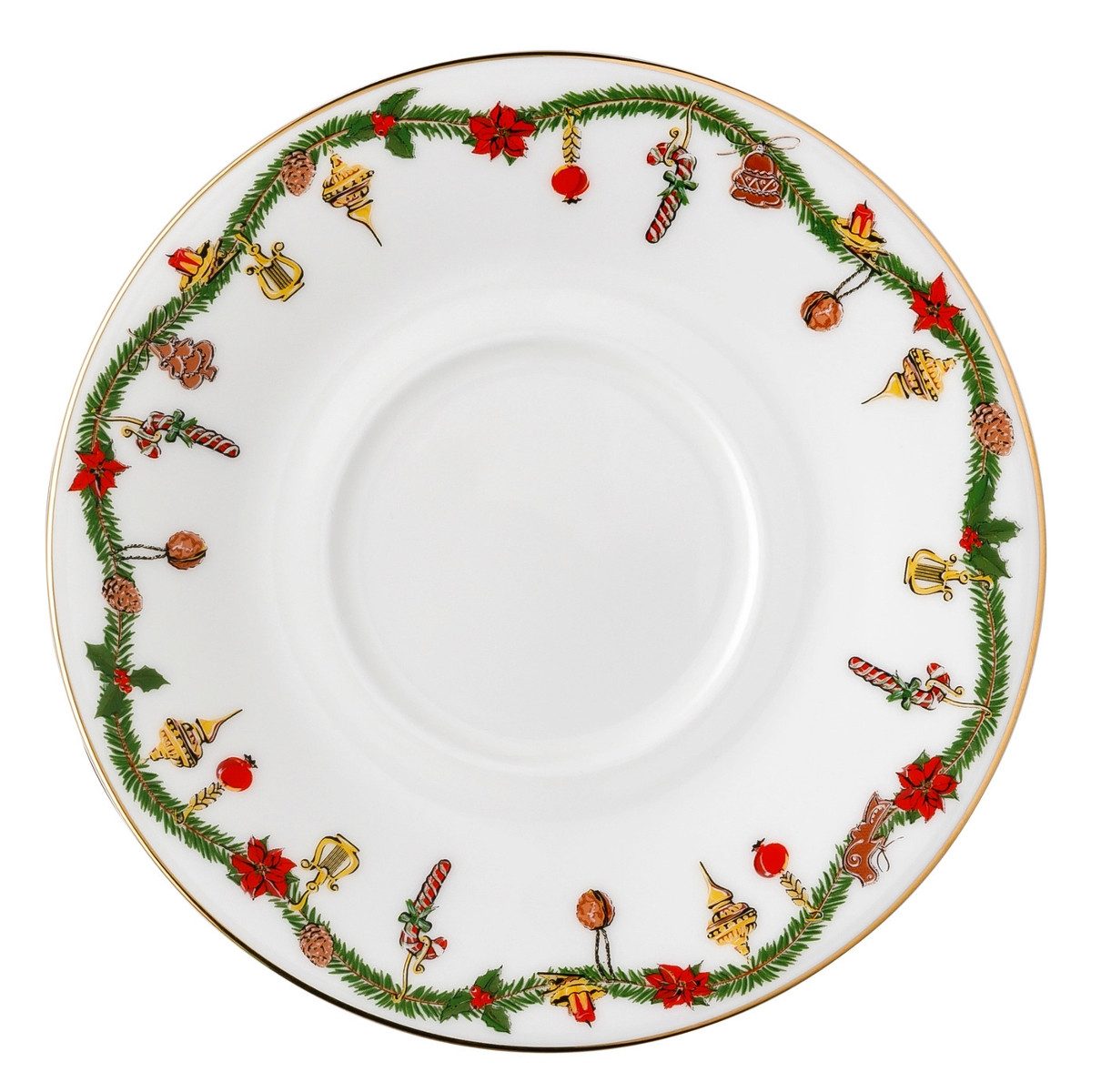 Hutschenreuther Untertasse Nora Christmas Kombi-Untertasse 16 cm, Untertasse