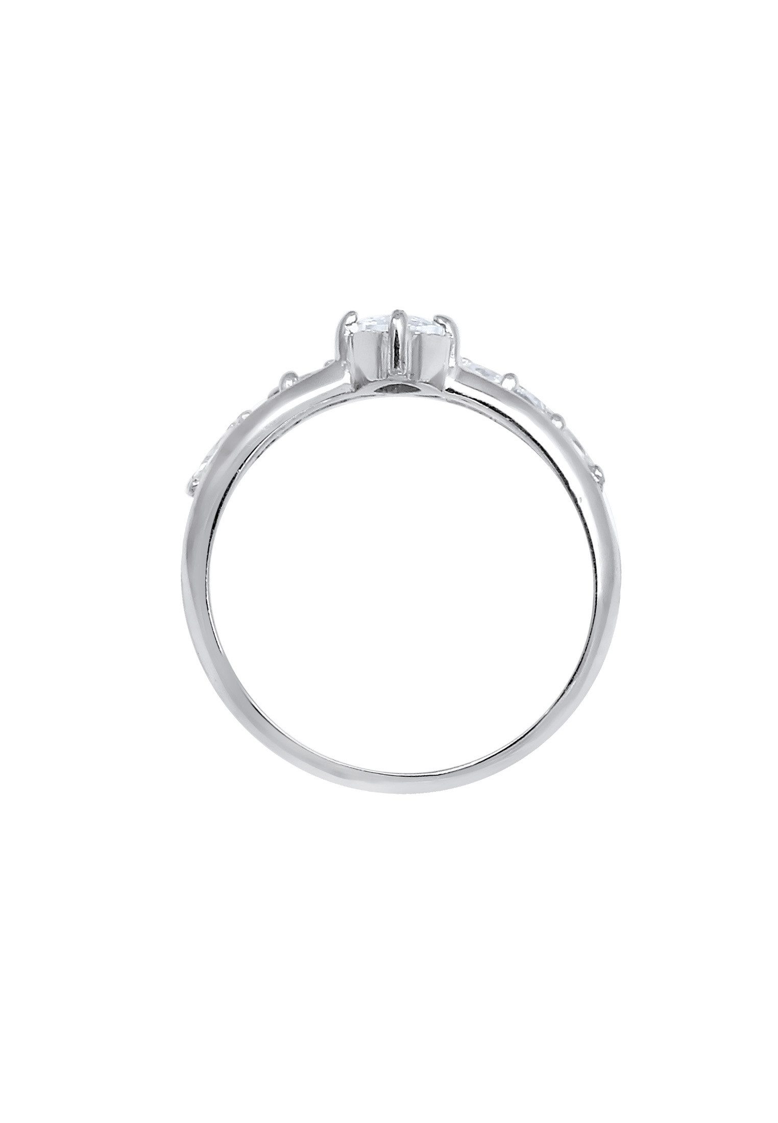 Elli Premium Fingerring Zirkonia Marquise 925 Silber – Bild 3 von 4