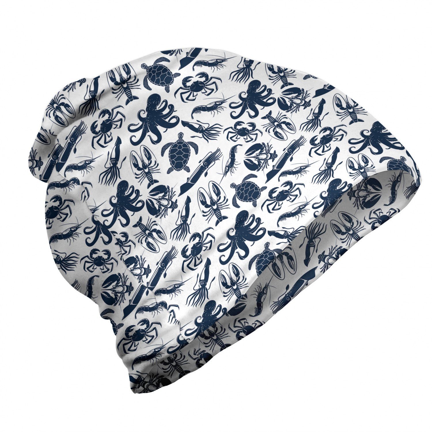 Abakuhaus Beanie Wandern im Freien Nautisch Monotone Sea Creatures | Beanies