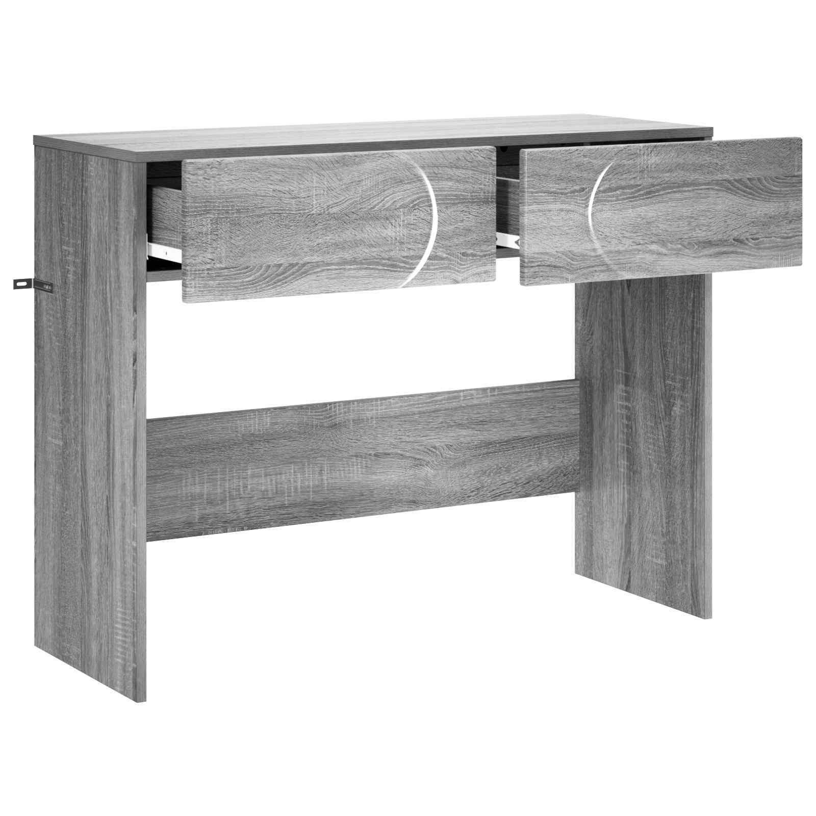 vidaXL Konsolentisch Konsolentisch Sonoma-Grau 96,5 x 38 x 75 cm Holzwerkstoff (1-St)