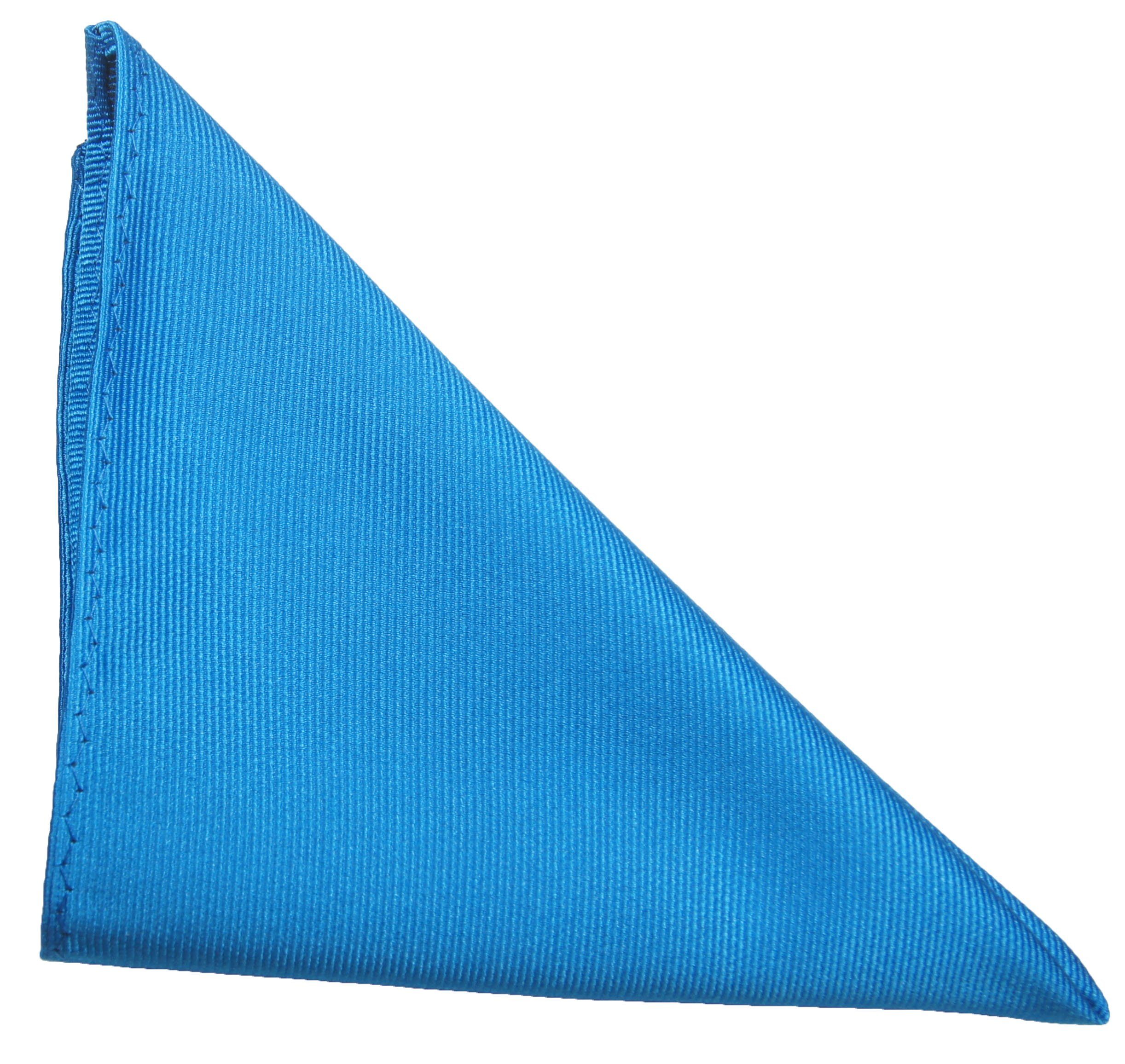 rot (Set, Malone Kontrastknoten blau Schottenmuster P2 hellblau mit 2-St) Paul Einstecktuch Krawatte kariert Krawatte