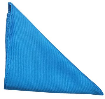 Paul Malone Krawatte Kontrastknoten Krawatte mit Einstecktuch kariert Schottenmuster (Set, 2-St) hellblau blau rot P2