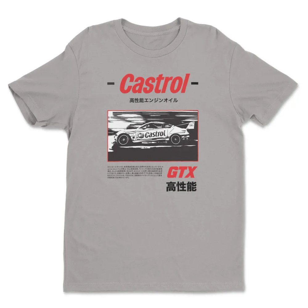 Castrol T-Shirt Retro B&W Racing T-Shirt