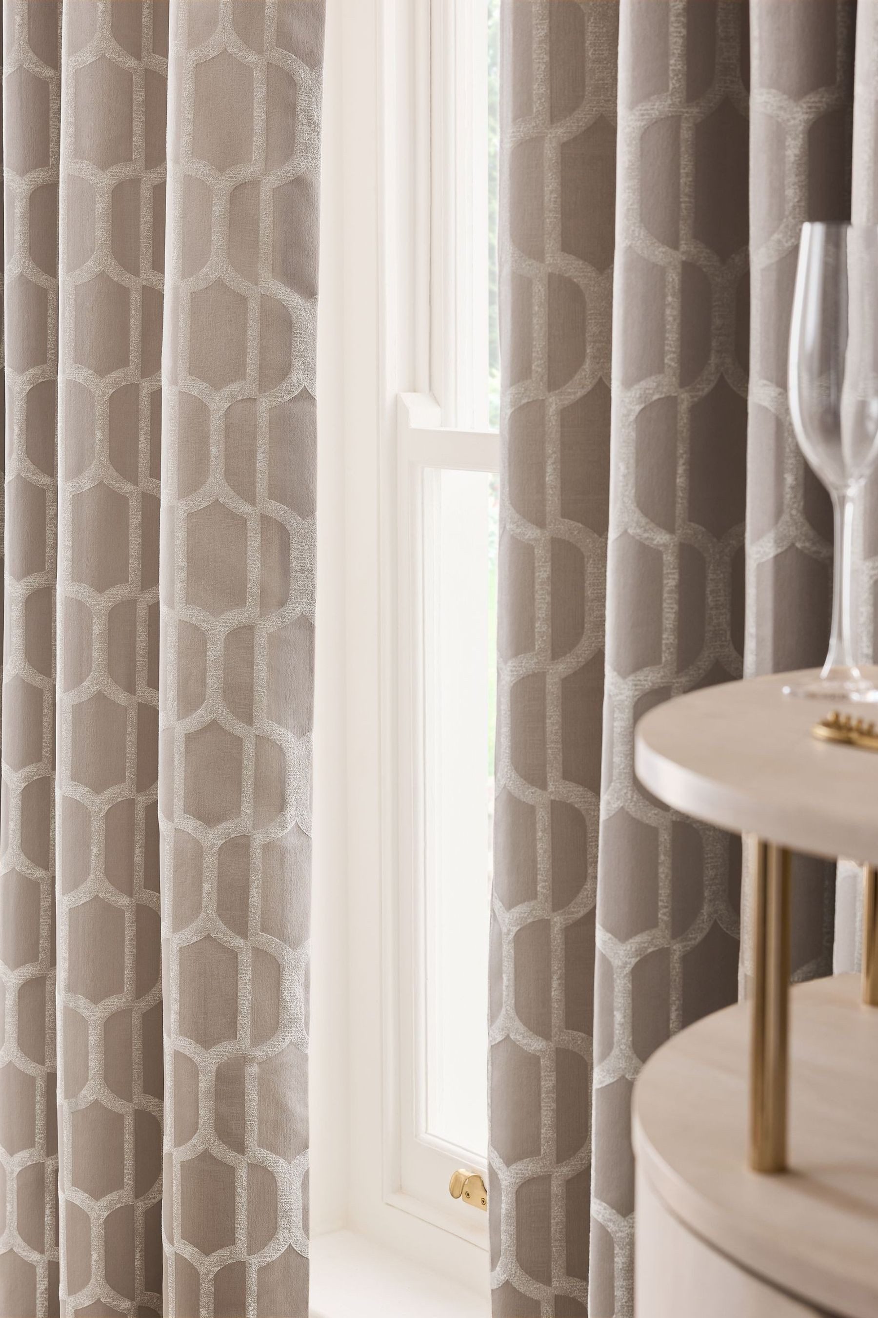 Next Vorhang Gefütterte Collection Luxe Evie Ösenvorhänge (2 St), Ösen