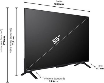 Toshiba 55QV2463DA QLED-Fernseher (139 cm/55 Zoll, 4K Ultra HD, Smart-TV)