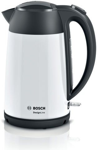 BOSCH Wasserkocher TWK3P421 DesignLine, 1,7 l, 2400 W, Tassenanzeige hilft  Energie und Zeit sparen