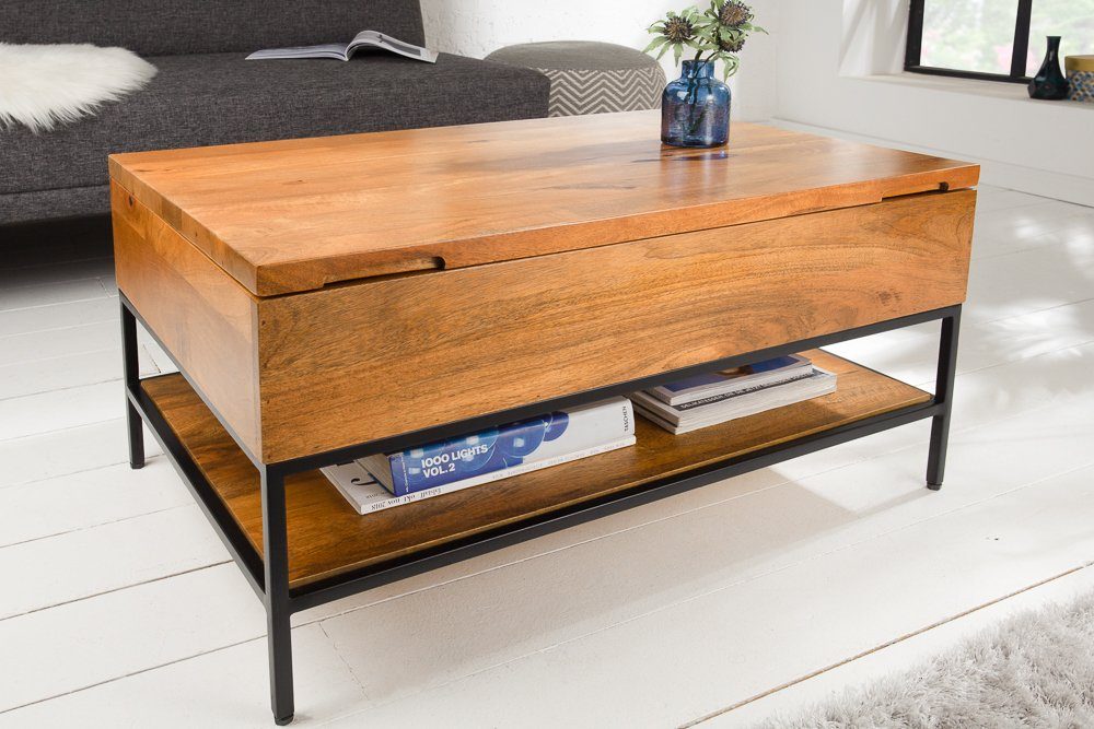 riess-ambiente Couchtisch FACTORY LIFTUP 80cm natur, günstig online kaufen