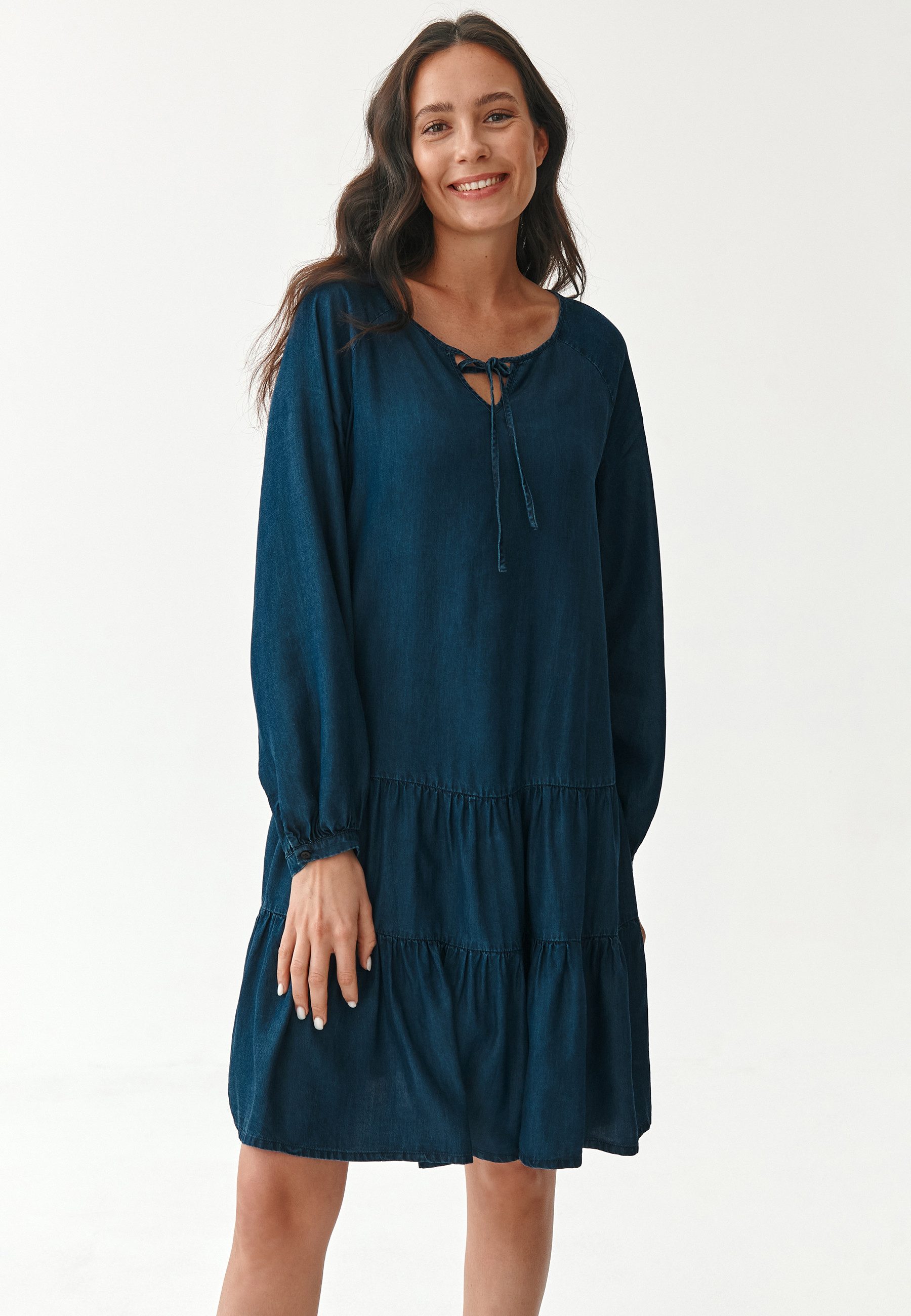 TATUUM Midikleid Damenrüschenkleid Mono