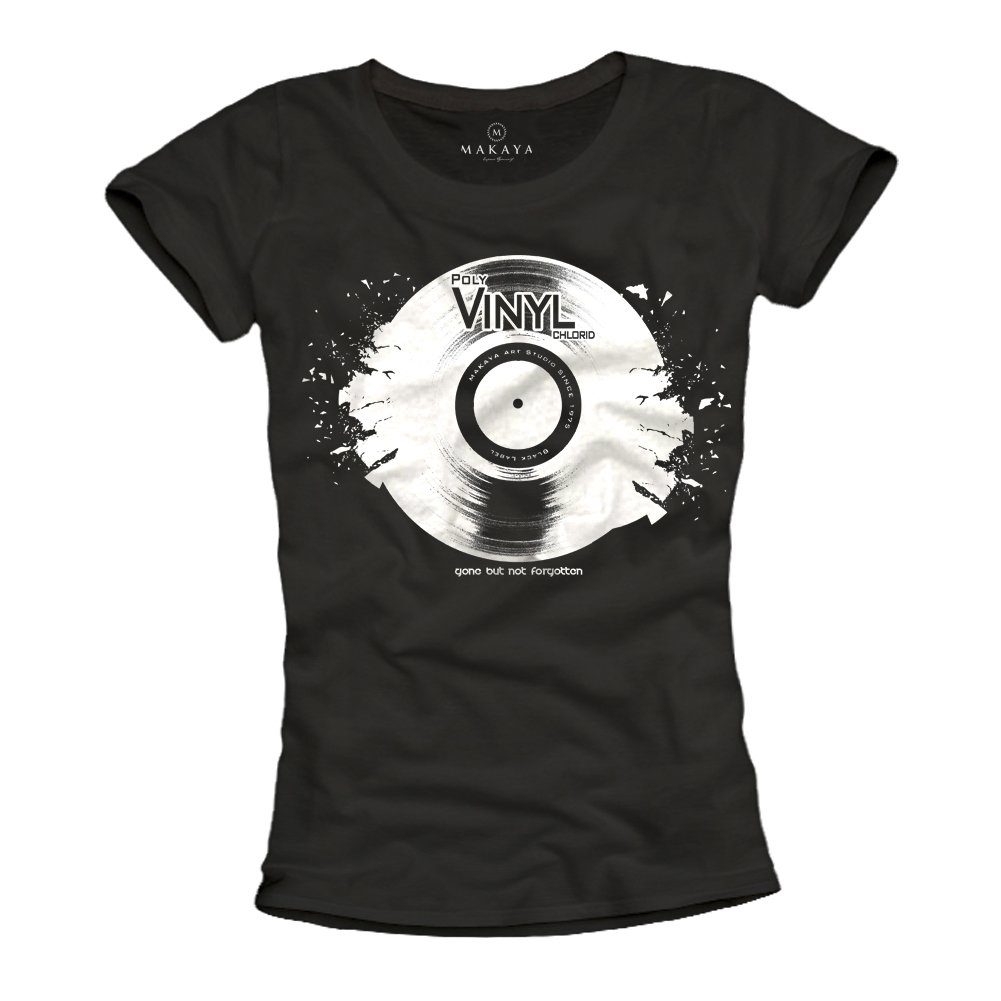 Print-Shirt Damen Vintage Top Hip Hop Rap Dj Sexy Party Top Musik Print Aufdruck